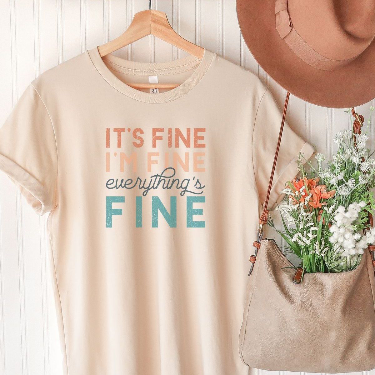 Its Fine Womens Tee Casual Wear