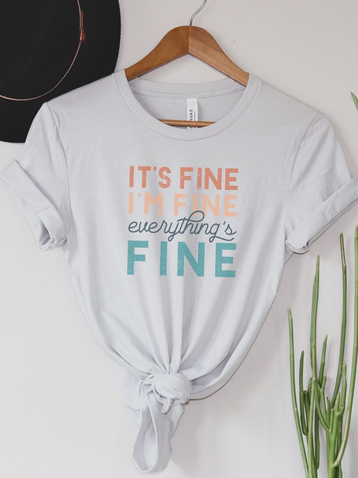 Its Fine Womens Tee Casual Wear