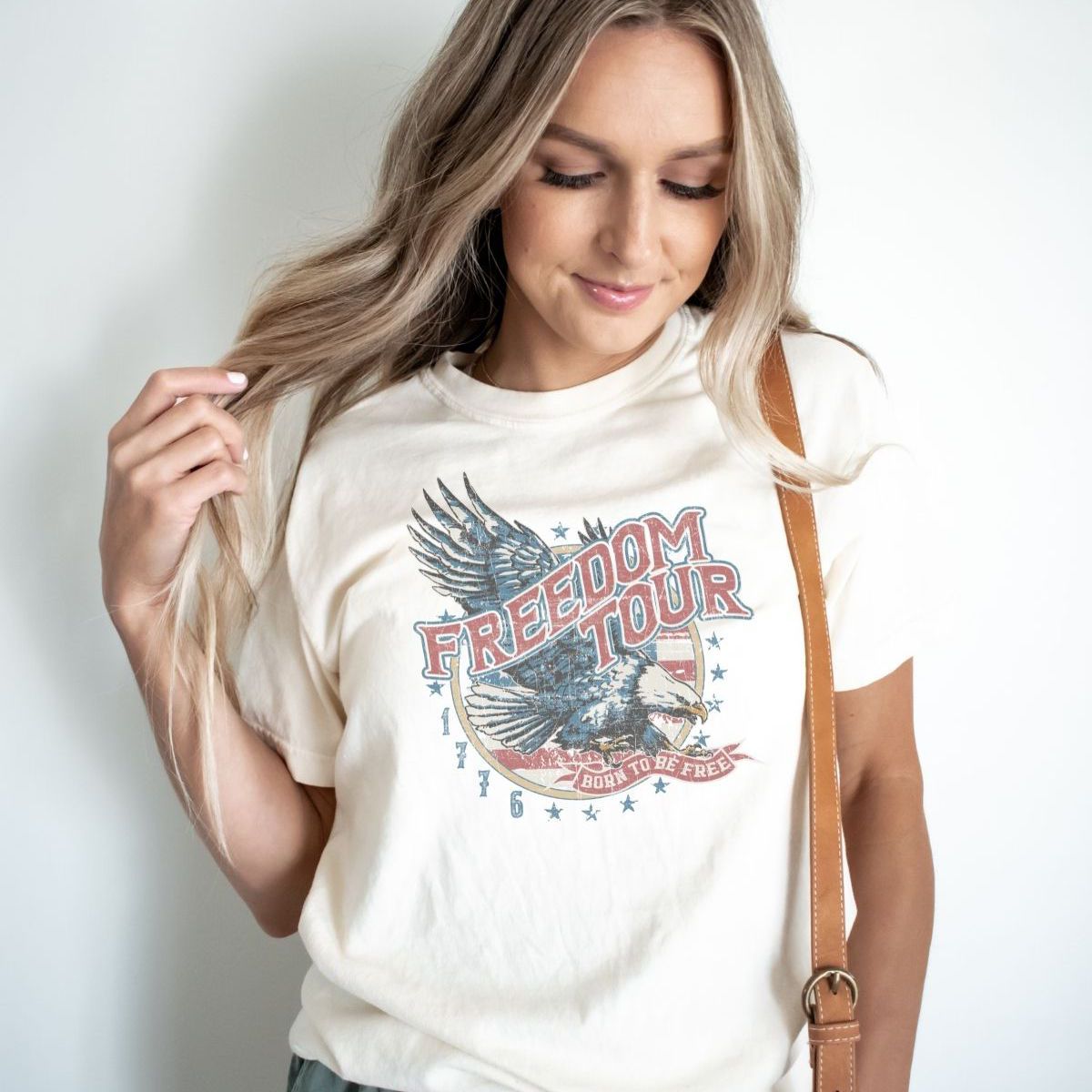 Freedom Tour Womens T-Shirt Independence Day
