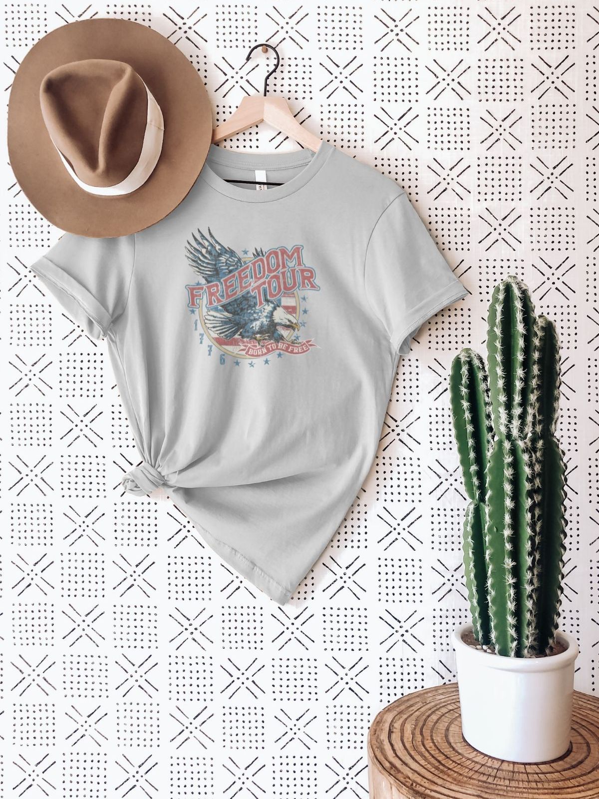 Freedom Tour Womens T-Shirt Independence Day