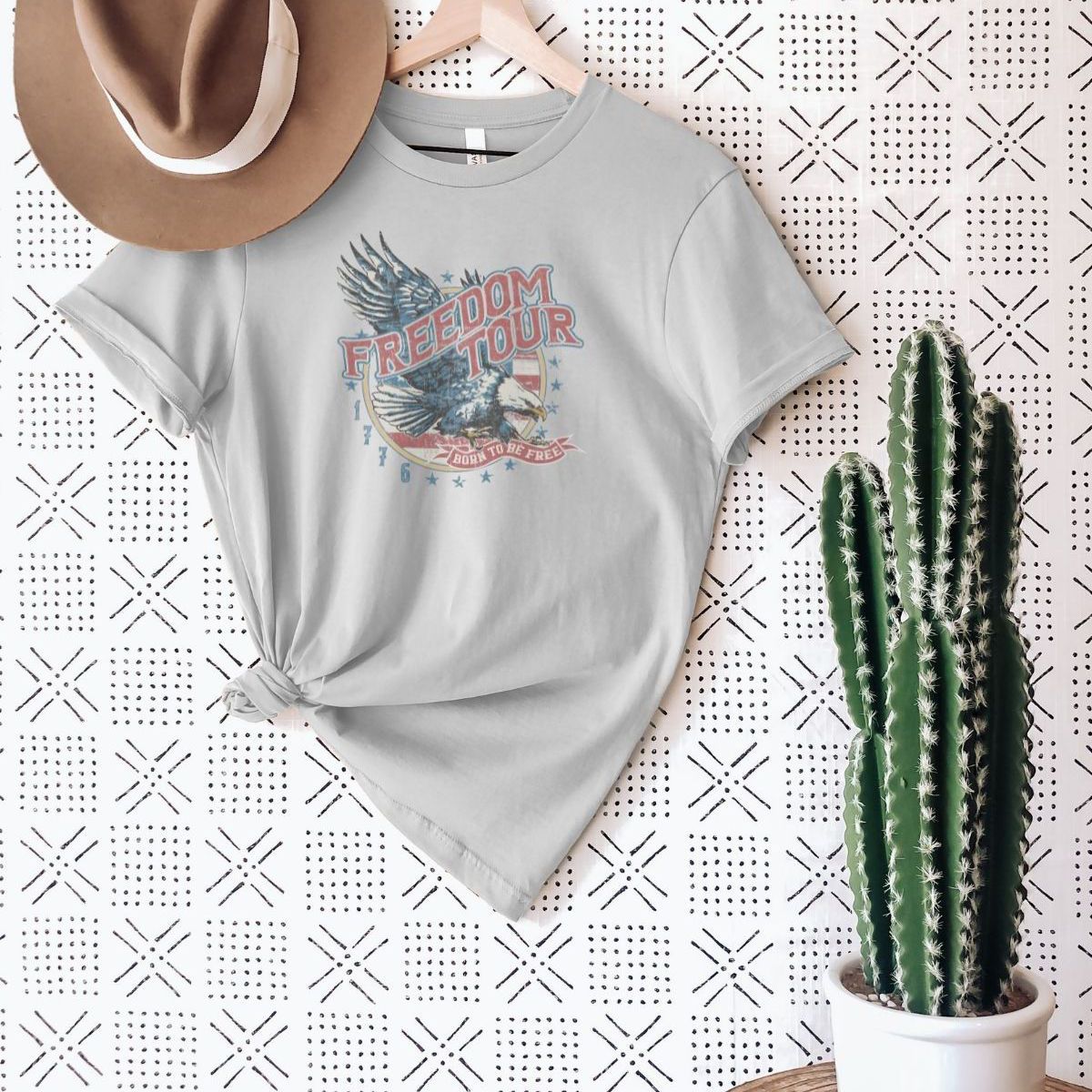 Freedom Tour Womens T-Shirt Independence Day