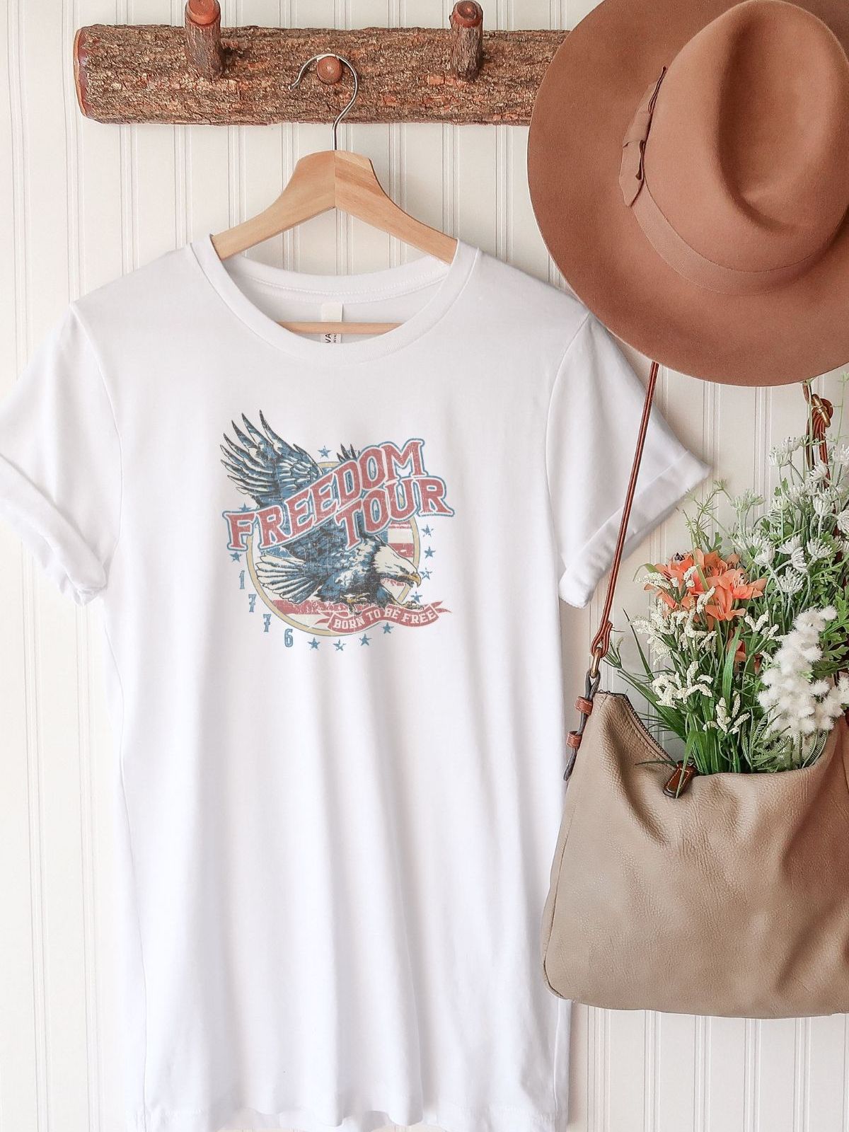 Freedom Tour Womens T-Shirt Independence Day