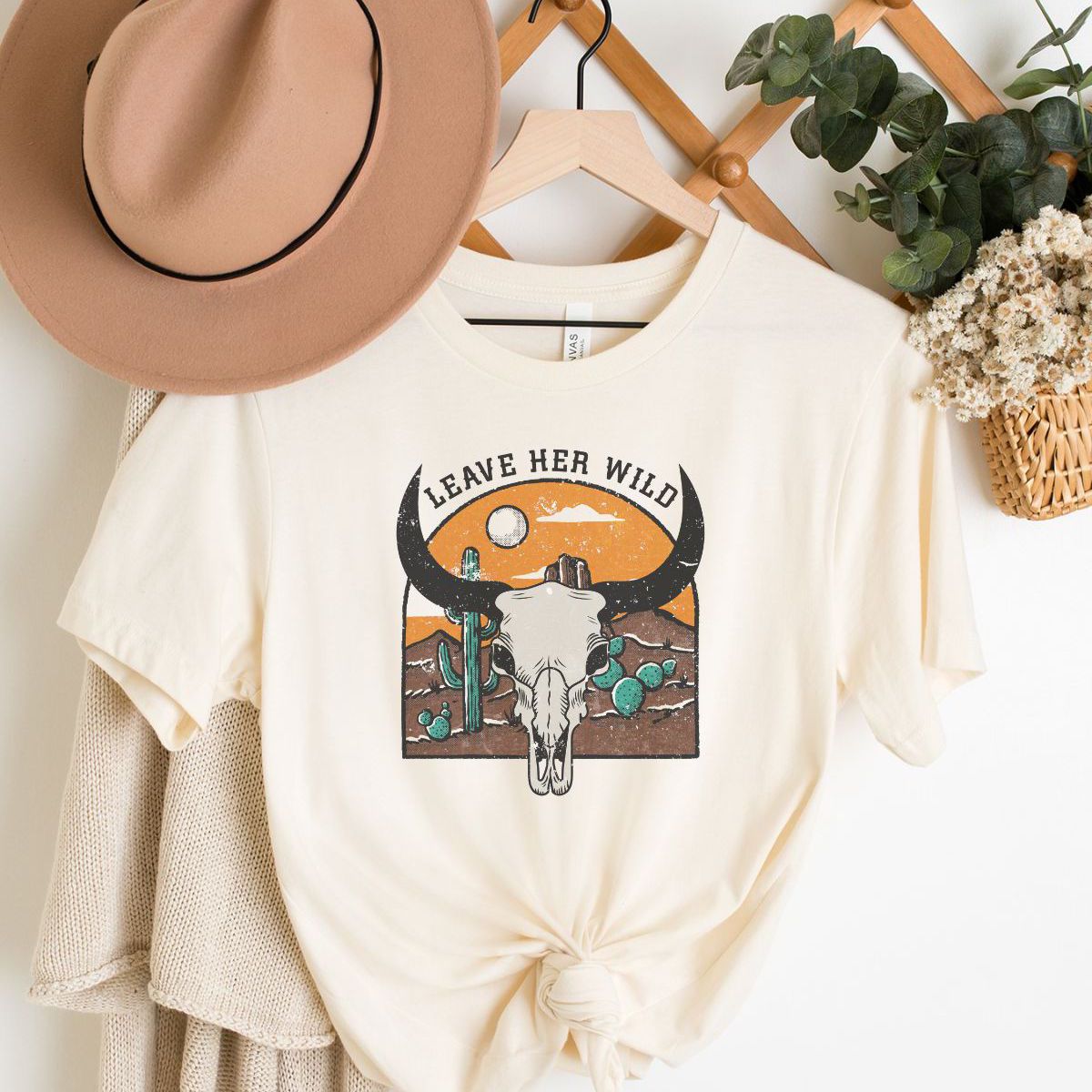 Leave Her Wild Womens T-Shirt Outdoor Nature