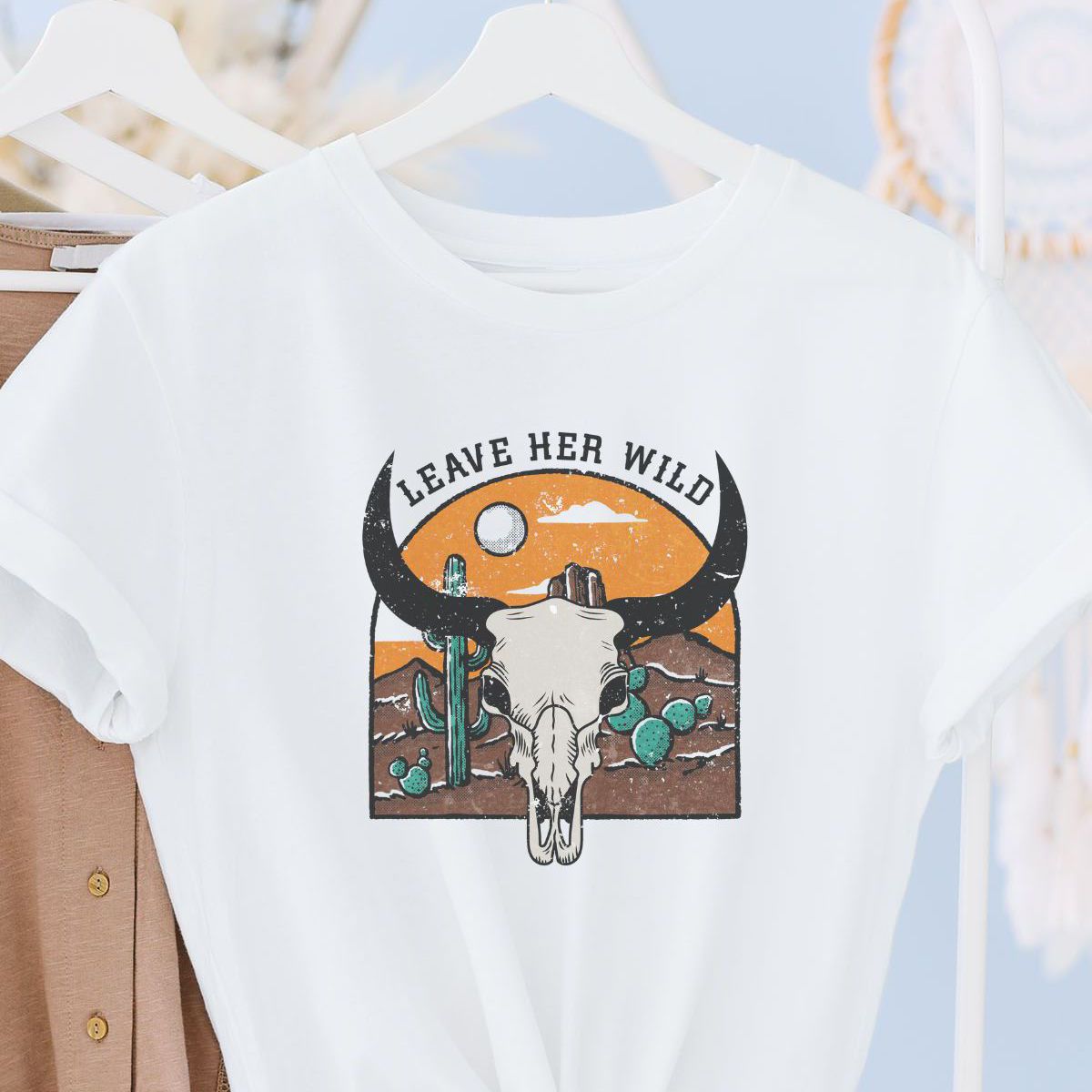 Leave Her Wild Womens T-Shirt Outdoor Nature
