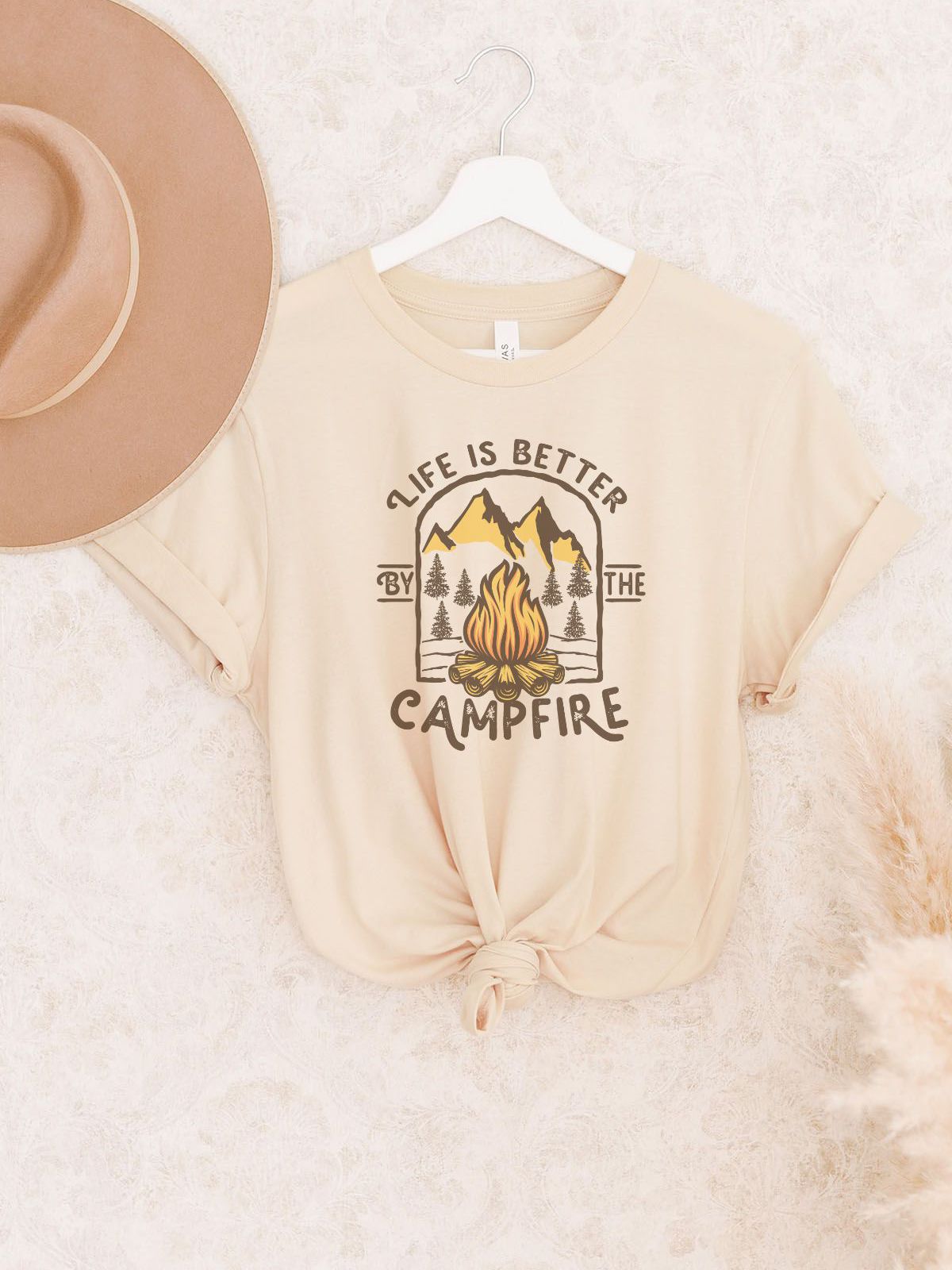 Campfire Graphic Unisex T-Shirt Outdoor