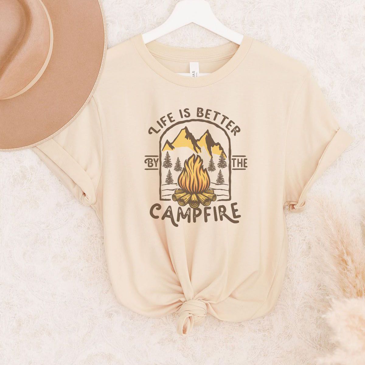Campfire Graphic Unisex T-Shirt Outdoor