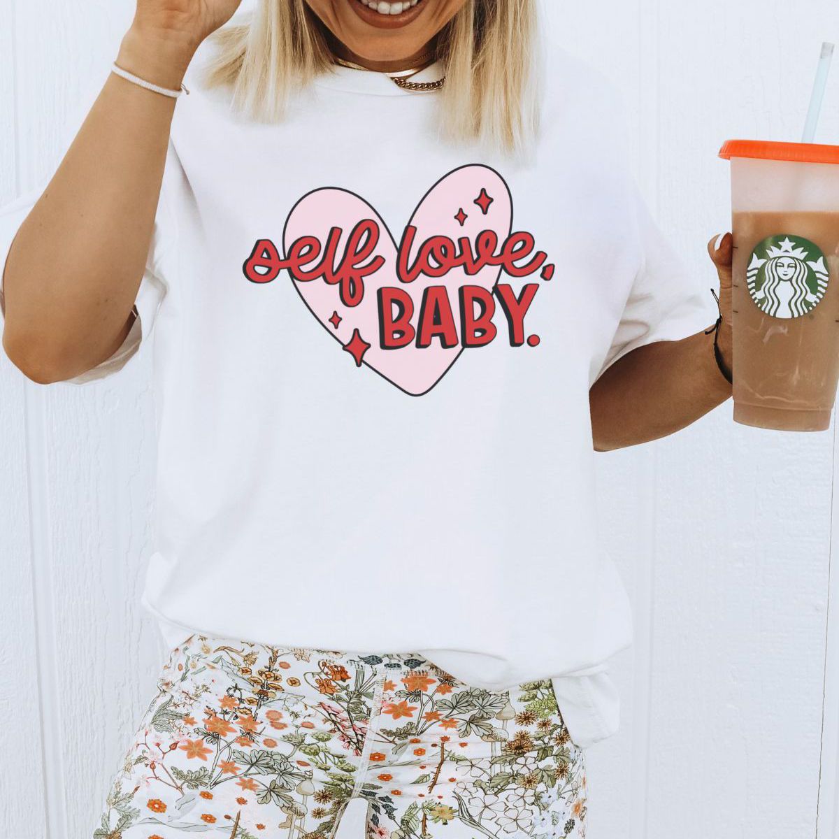 Self Love Heart Graphic Tee