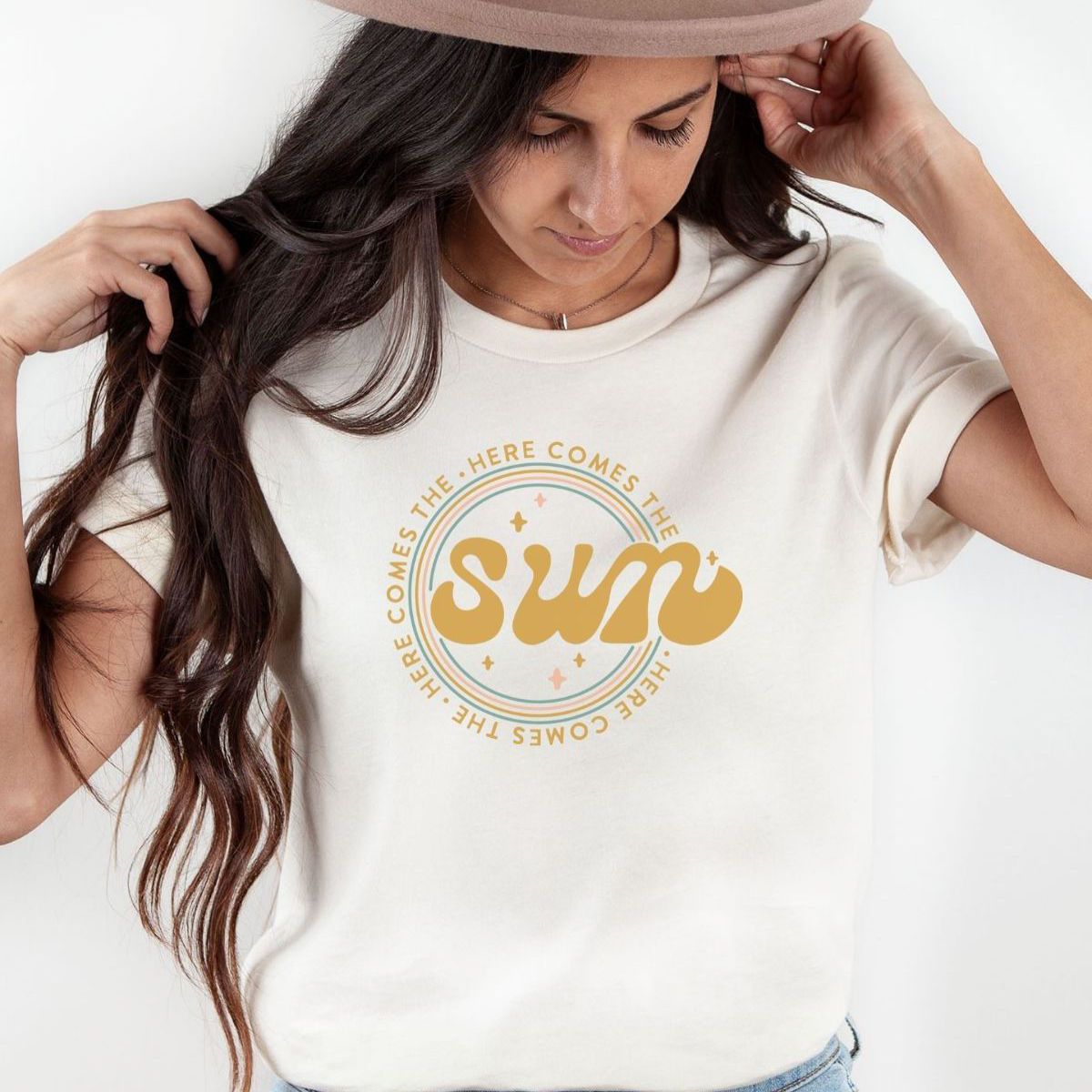 Sun Design Womens T-Shirt Summer