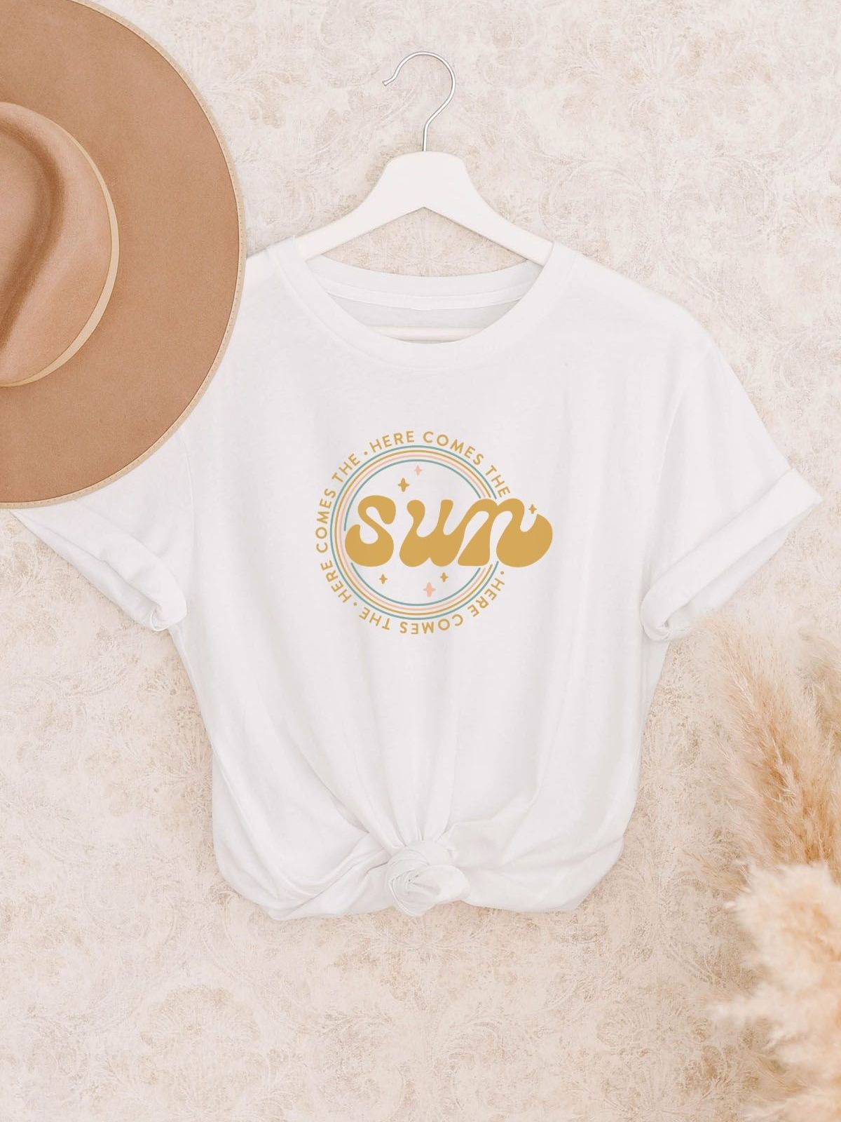 Sun Design Womens T-Shirt Summer