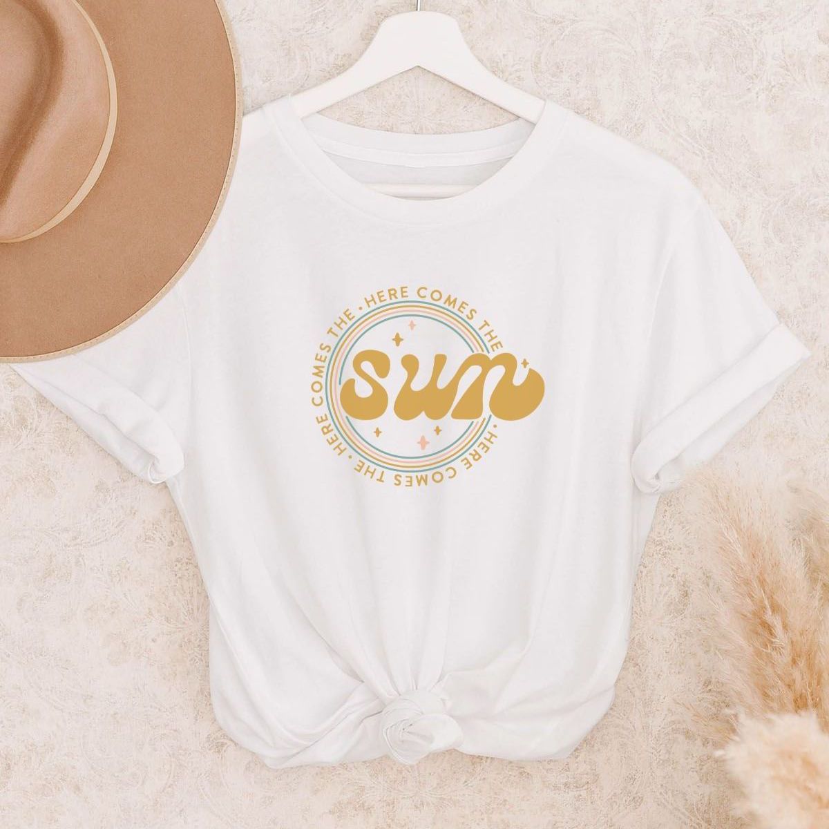 Sun Design Womens T-Shirt Summer