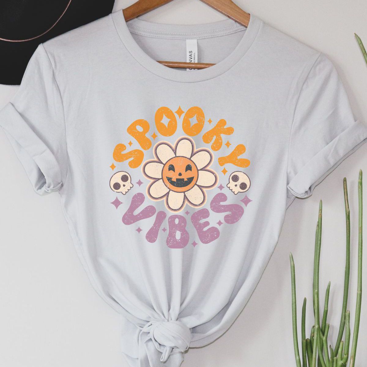 Spooky Vibes Flower Tee