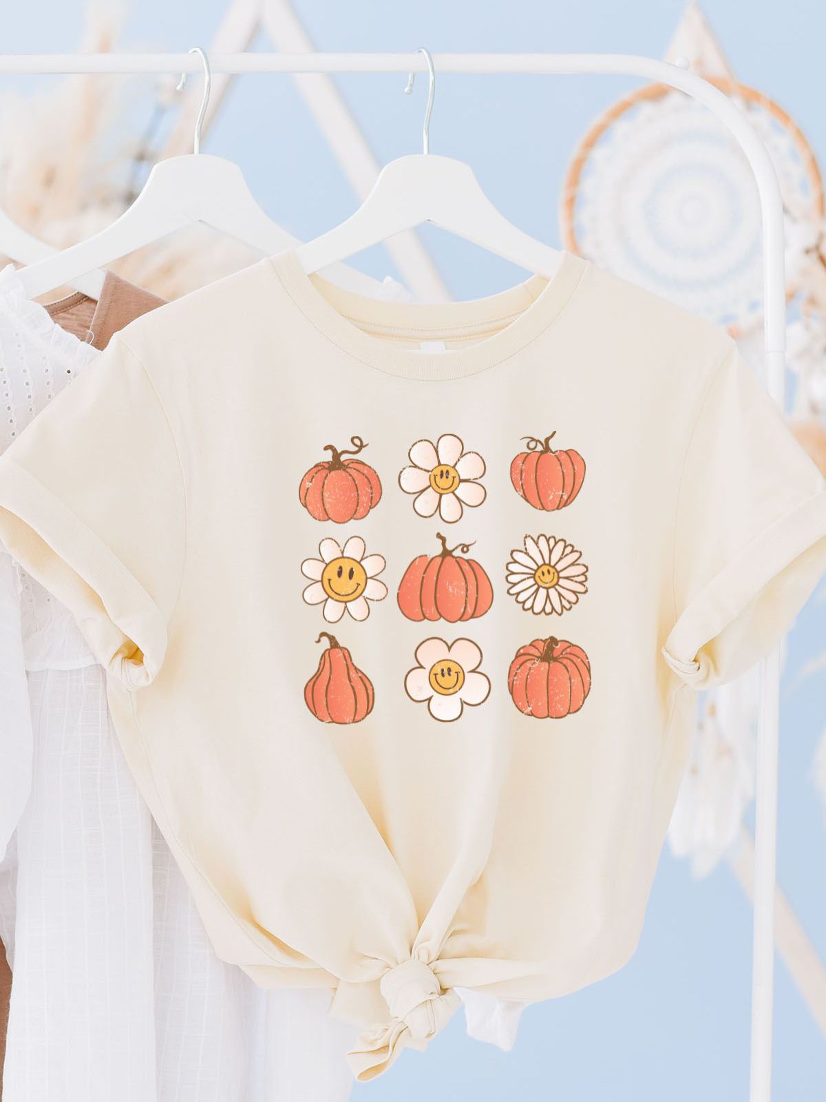 Fall Harvest Floral Graphic Tee