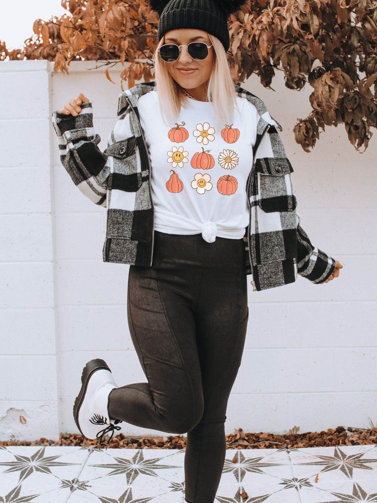 Fall Harvest Floral Graphic Tee