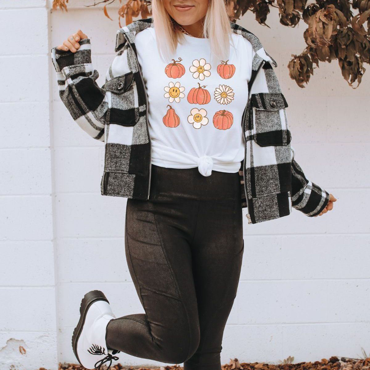 Fall Harvest Floral Graphic Tee