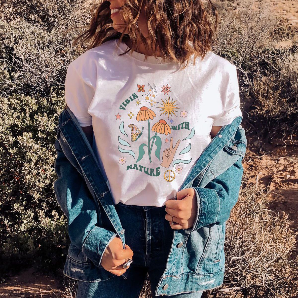 Vibin with Nature Women's T-shirt Casual