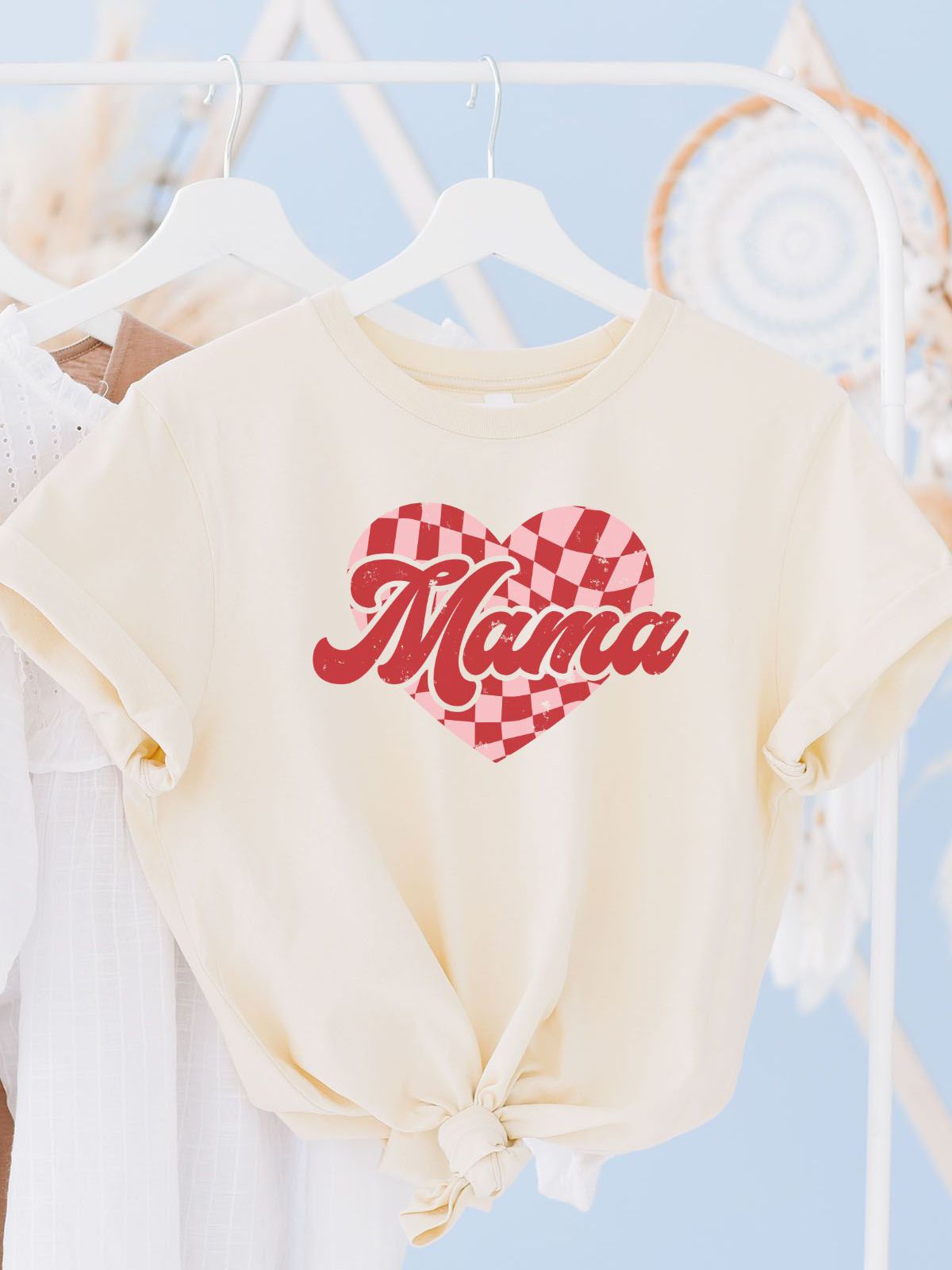 Mama Heart Women's T Shirt Mother's Day