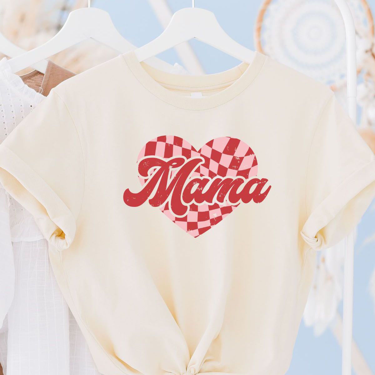 Mama Heart Women's T Shirt Mother's Day