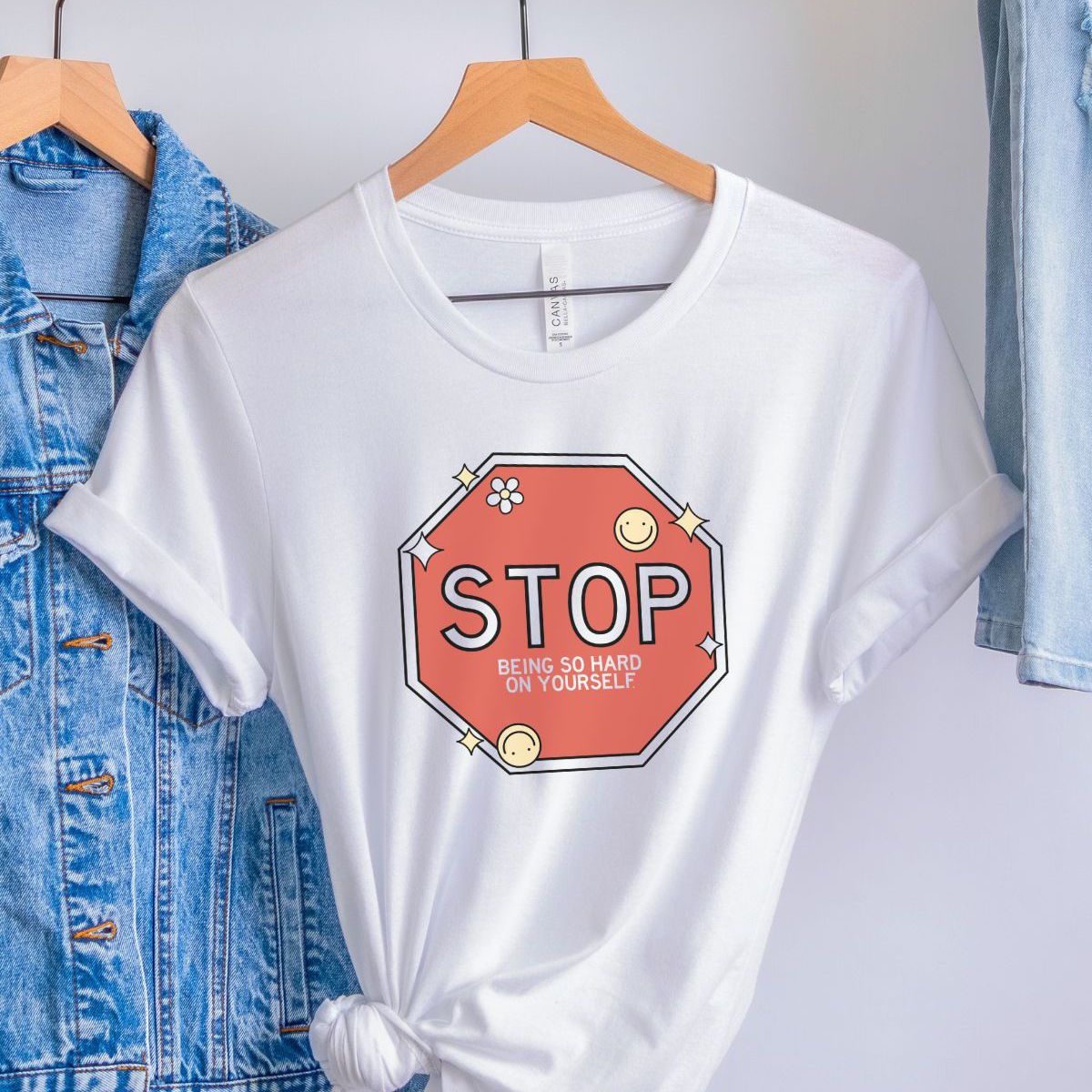 Stop Sign Womens T-Shirt Casual