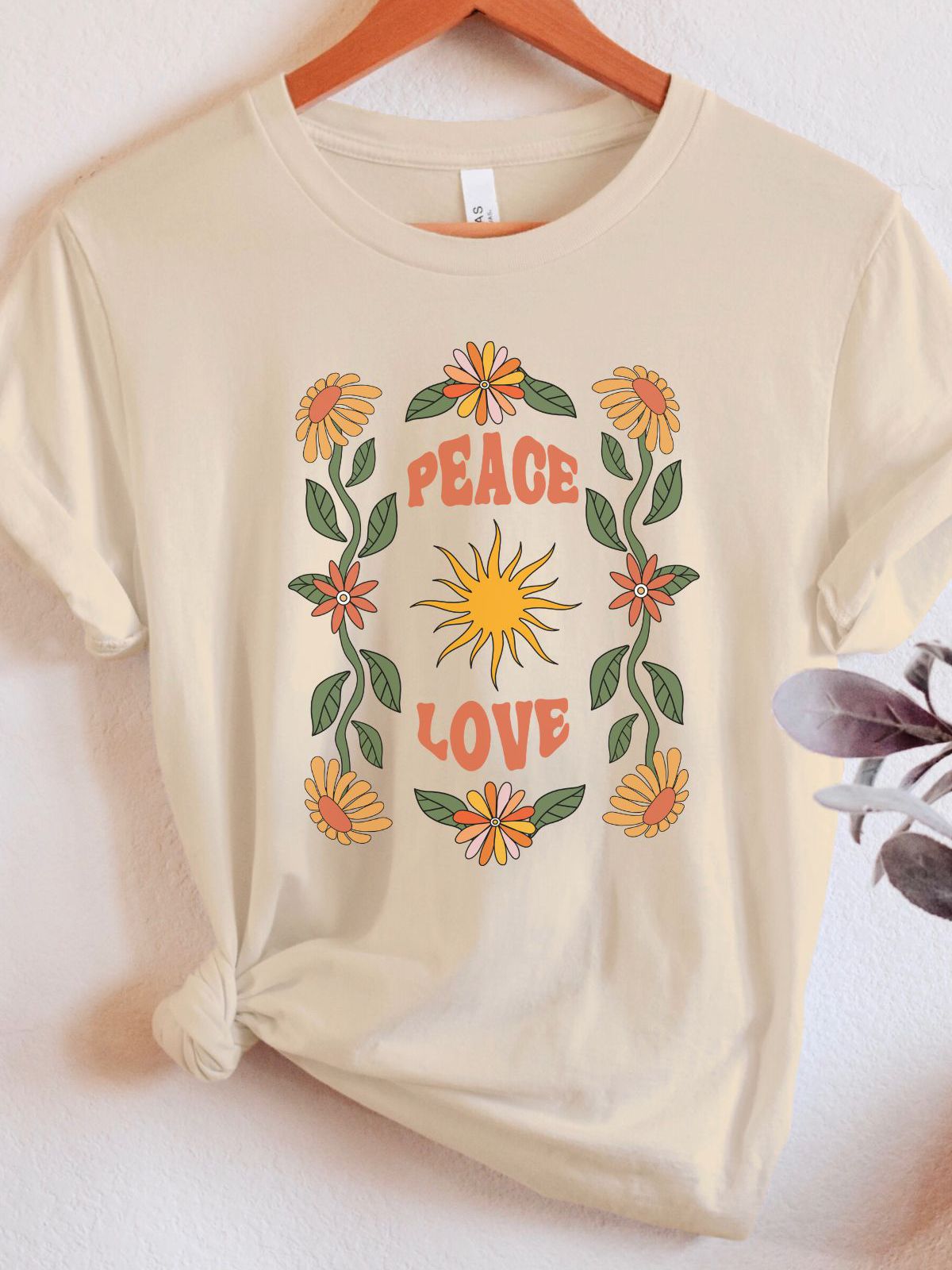 Peace Love Women's T-Shirt Spring