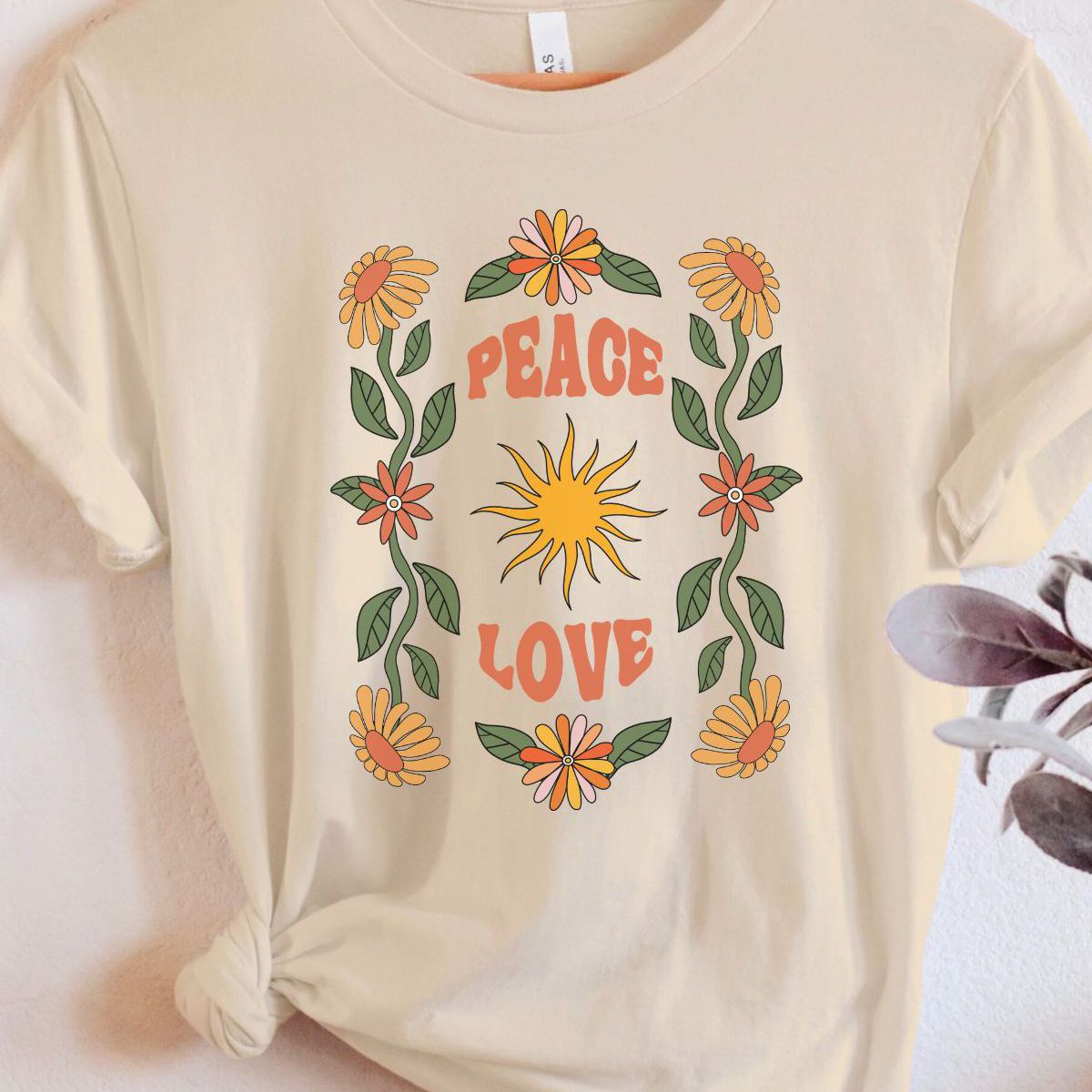 Peace Love Women's T-Shirt Spring