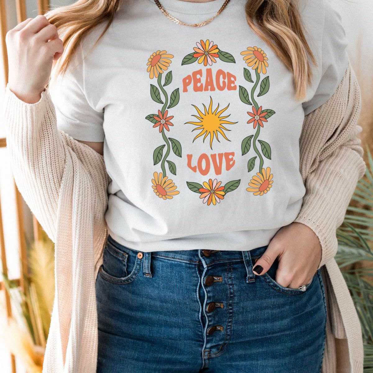 Peace Love Women's T-Shirt Spring
