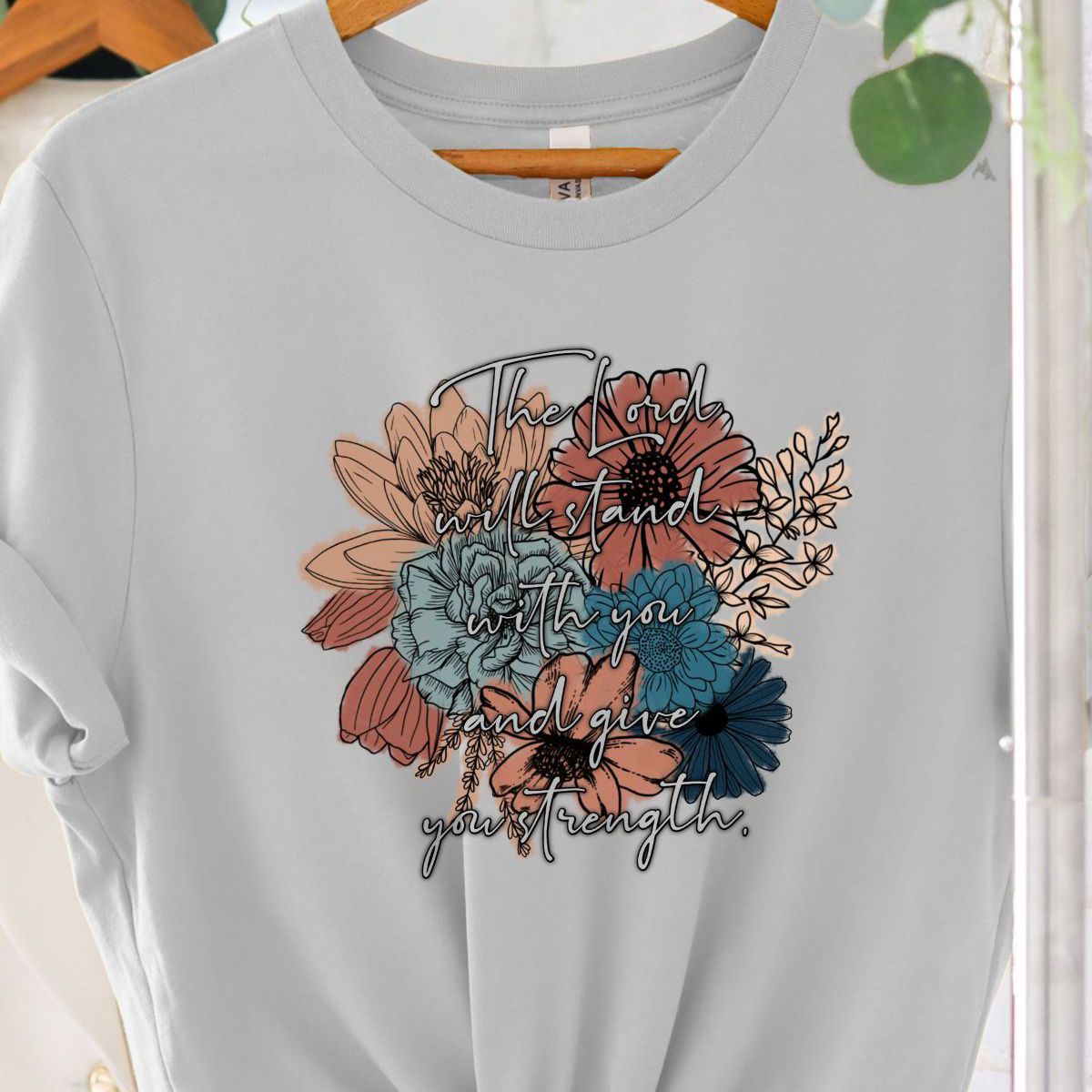 Floral Scripture Women's T-Shirt Casual
