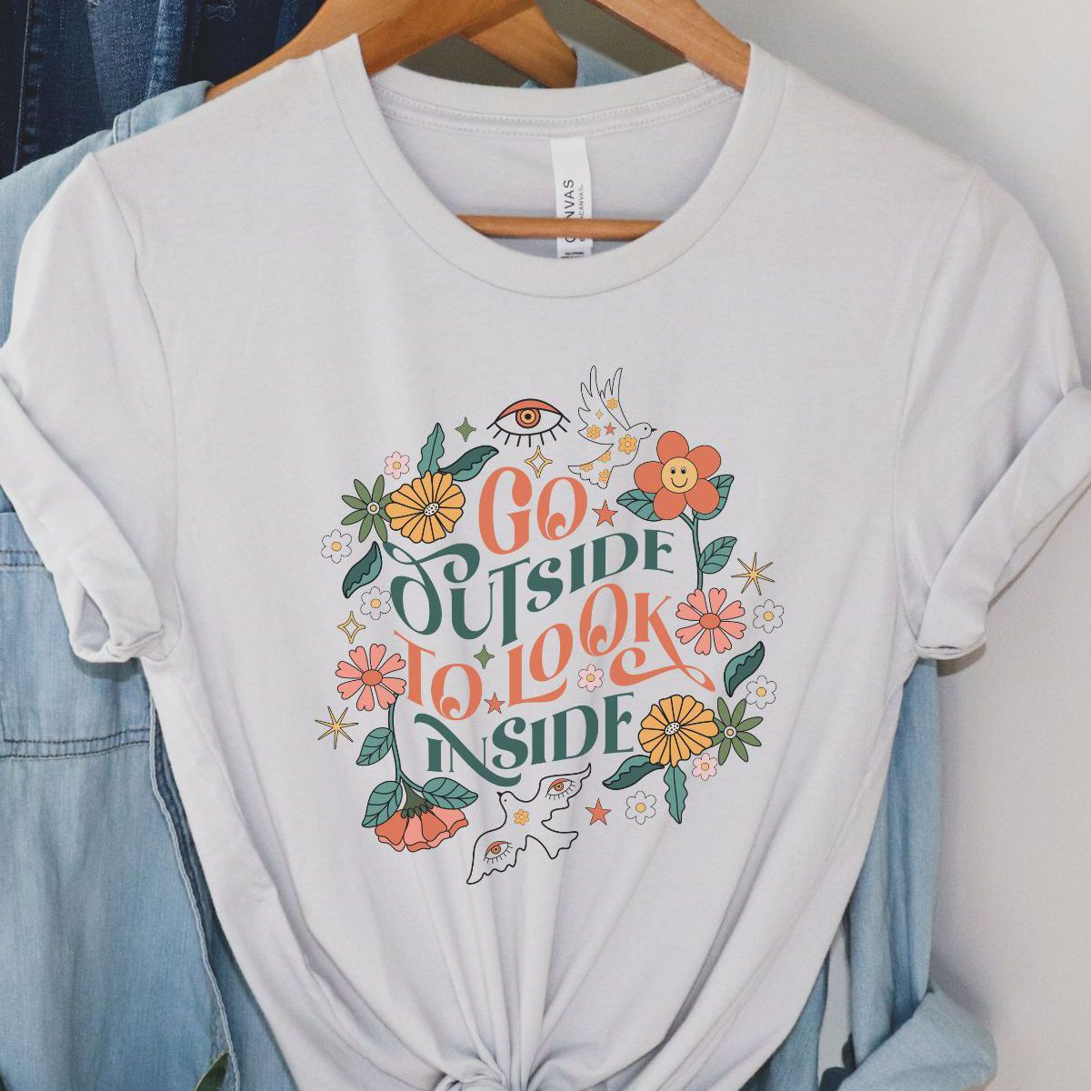Go Outside Look Inside Women T-Shirt
