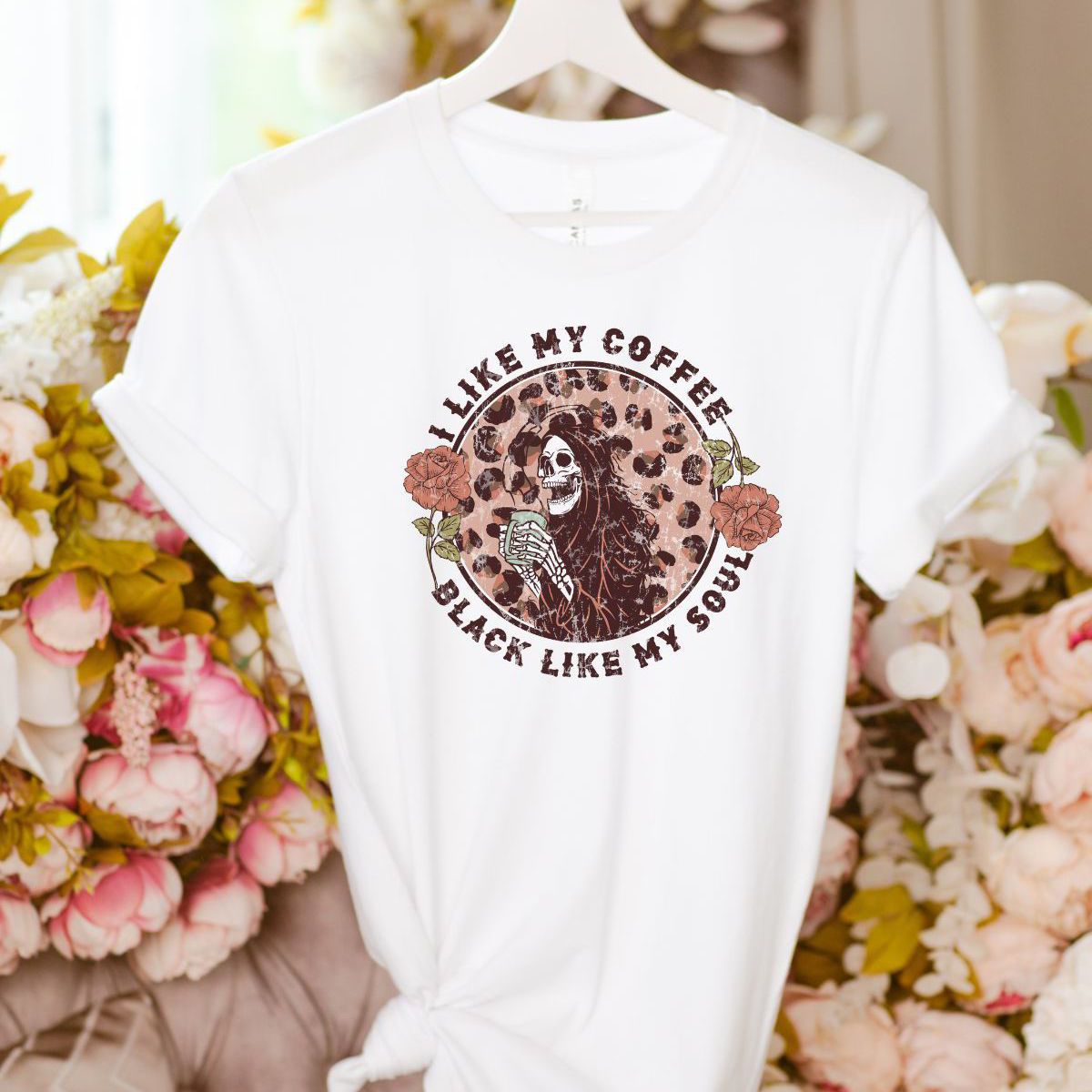 Coffee Skeleton Women's T-Shirt Halloween