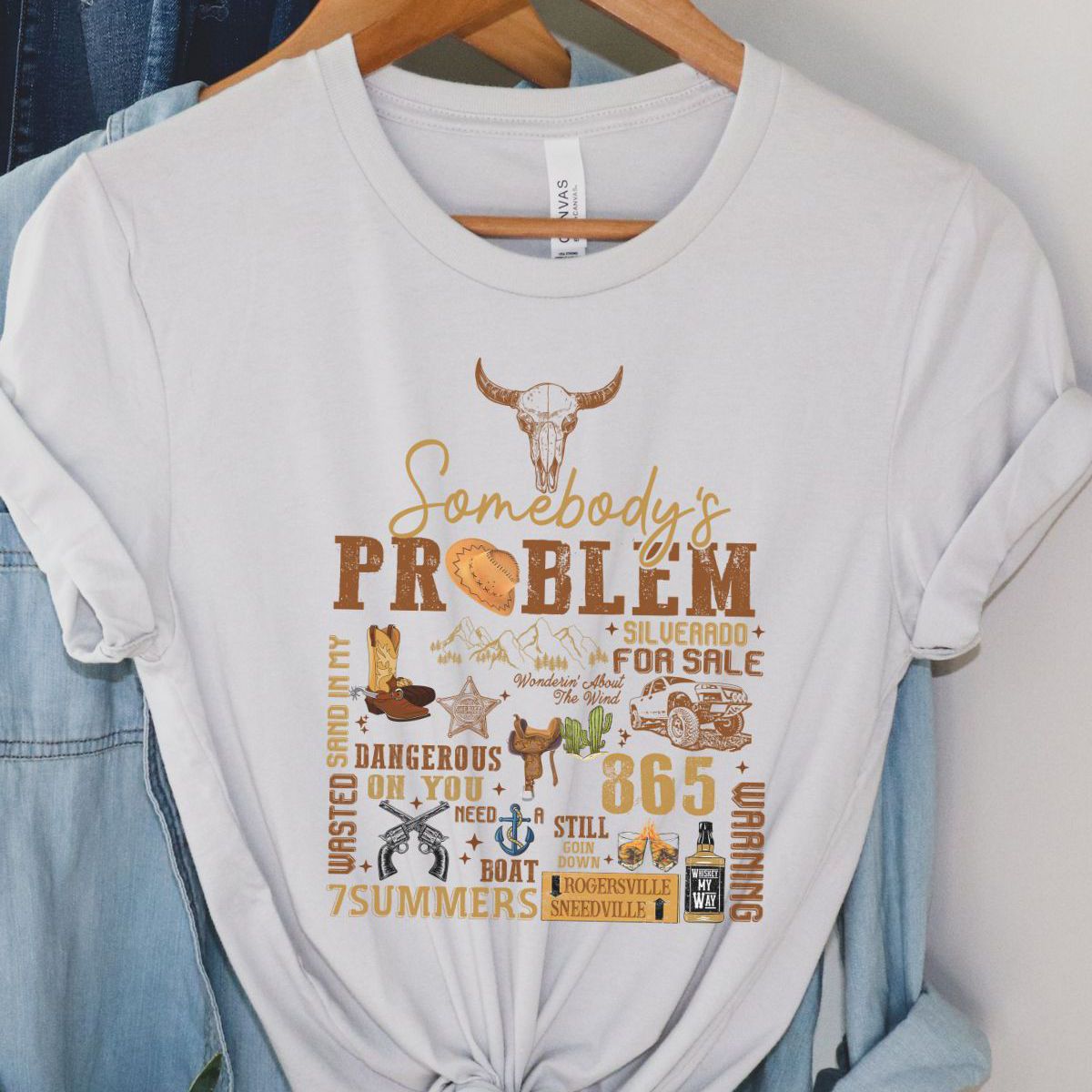 Somebody's Problem Women's Tee Country Style