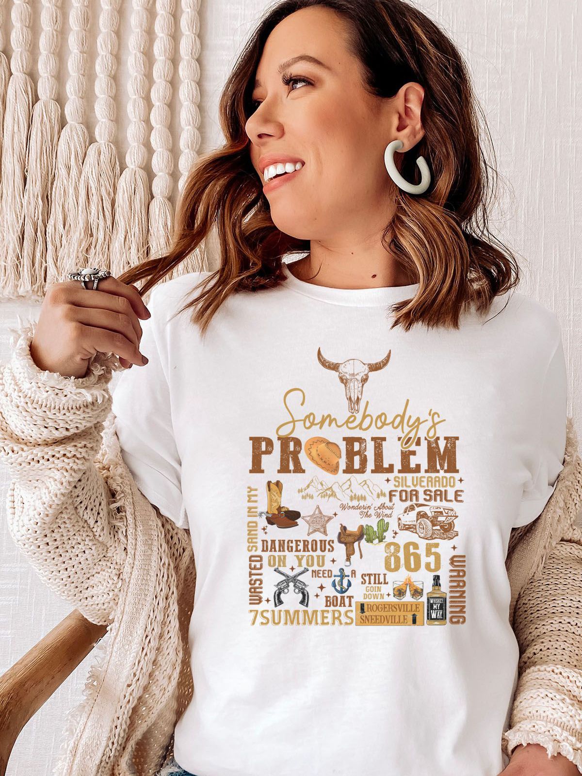 Somebody's Problem Women's Tee Country Style