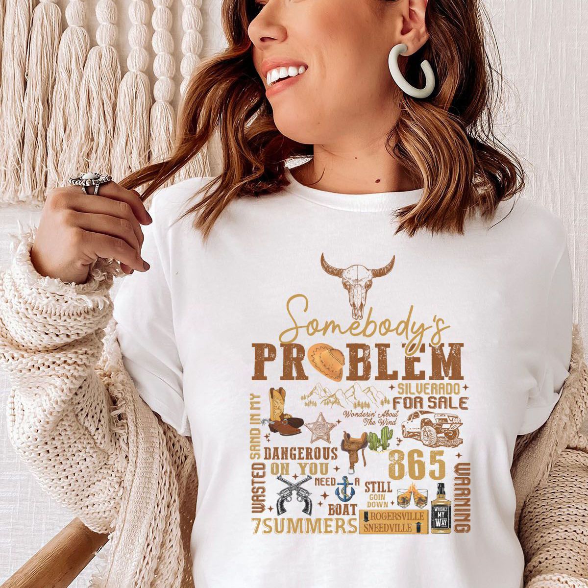 Somebody's Problem Women's Tee Country Style