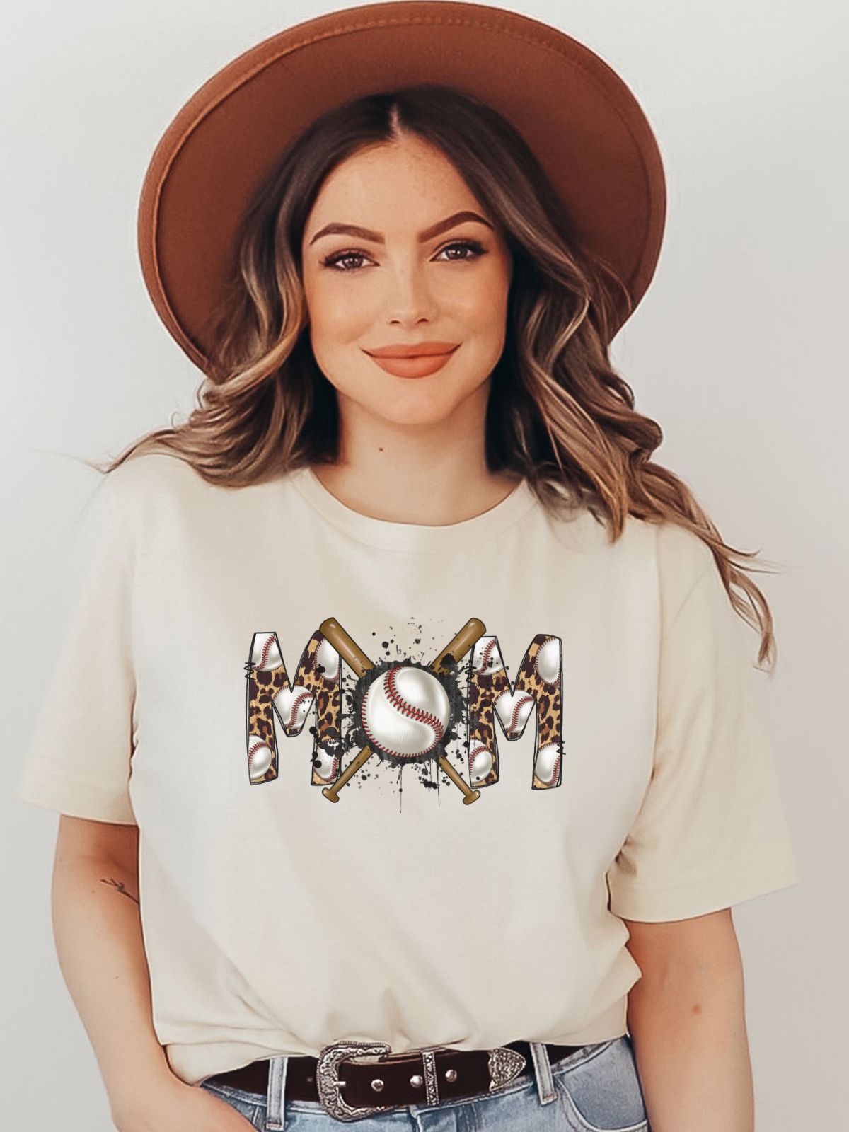 Baseball Mom Womens T-Shirt Mothers Day