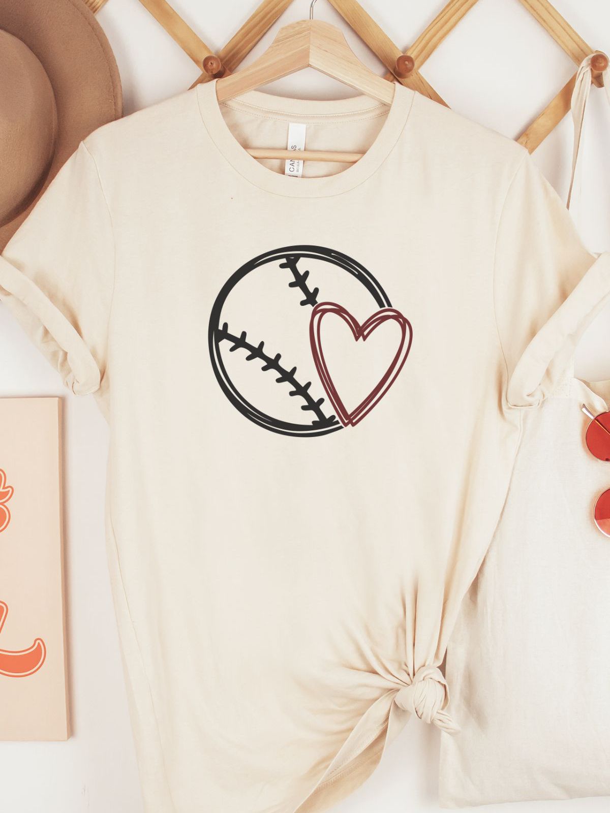 Baseball Heart Women's T-shirt
