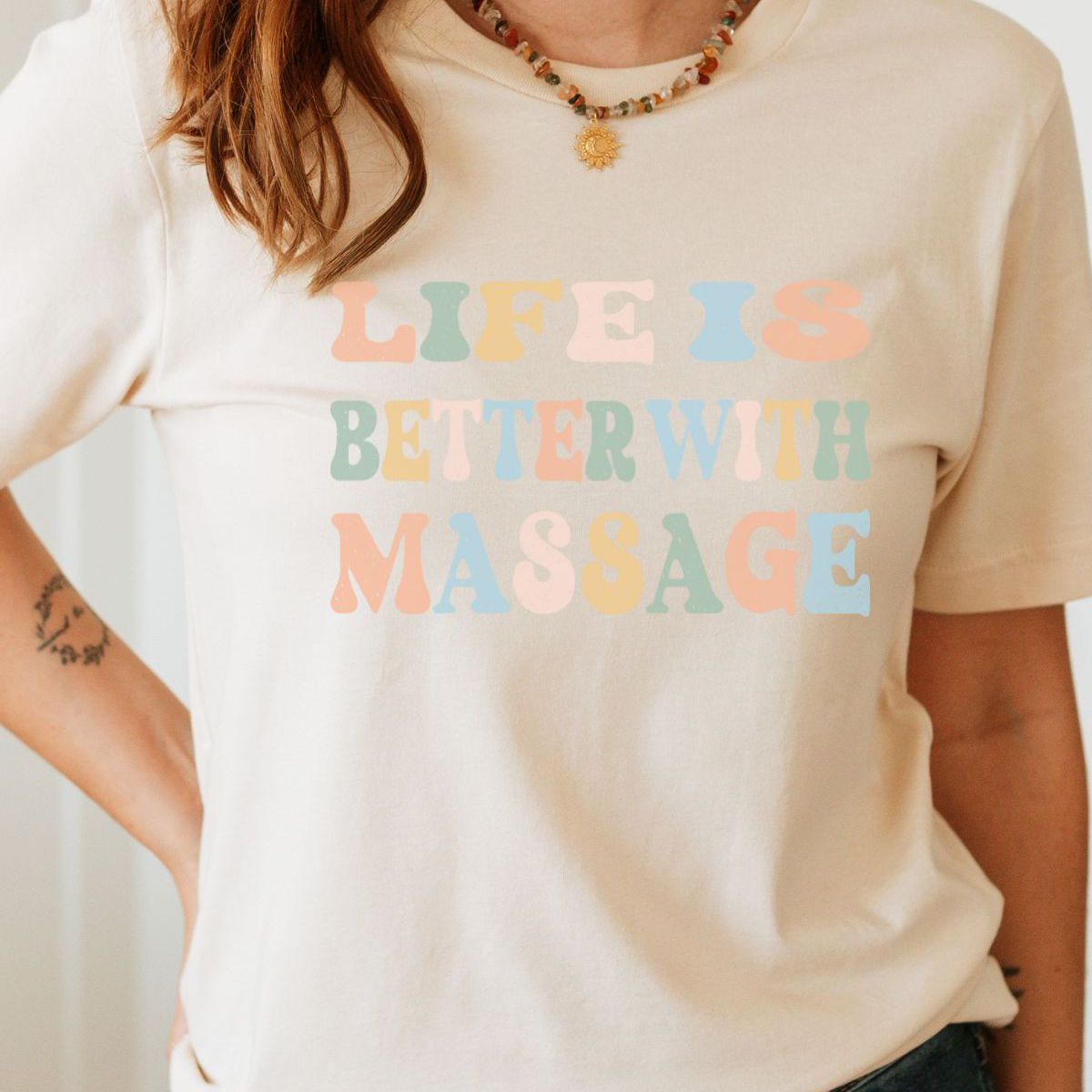 Massage Women T-Shirt Casual Comfort