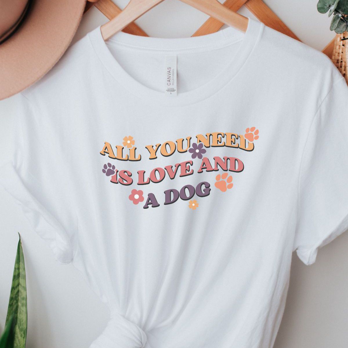Love Dog Women's T-Shirt Casual