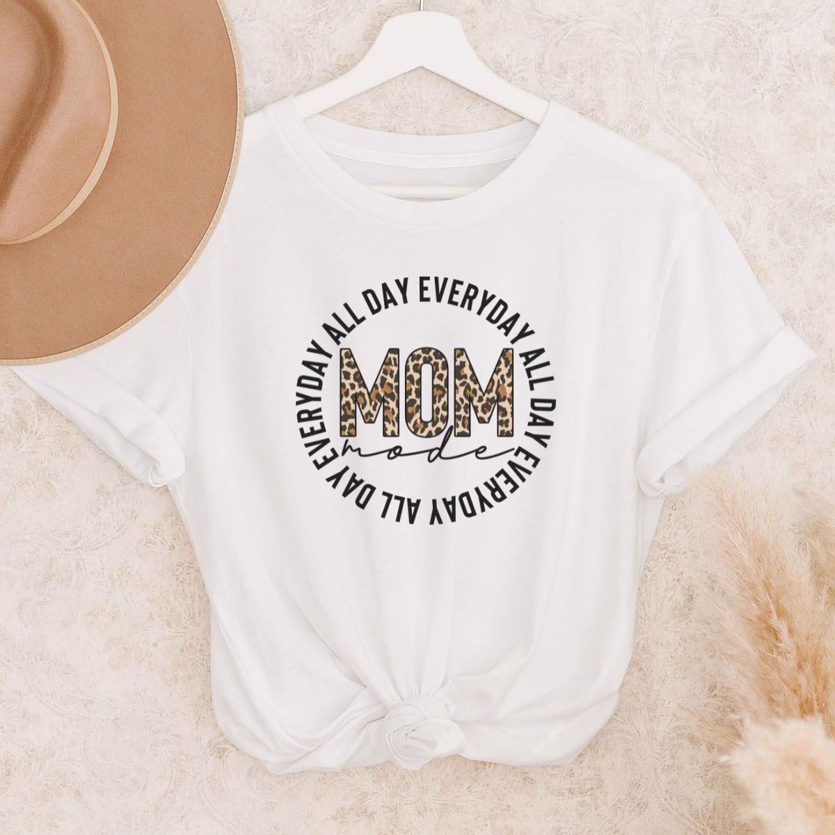 Mom Mode Womens TShirt Everyday Casual