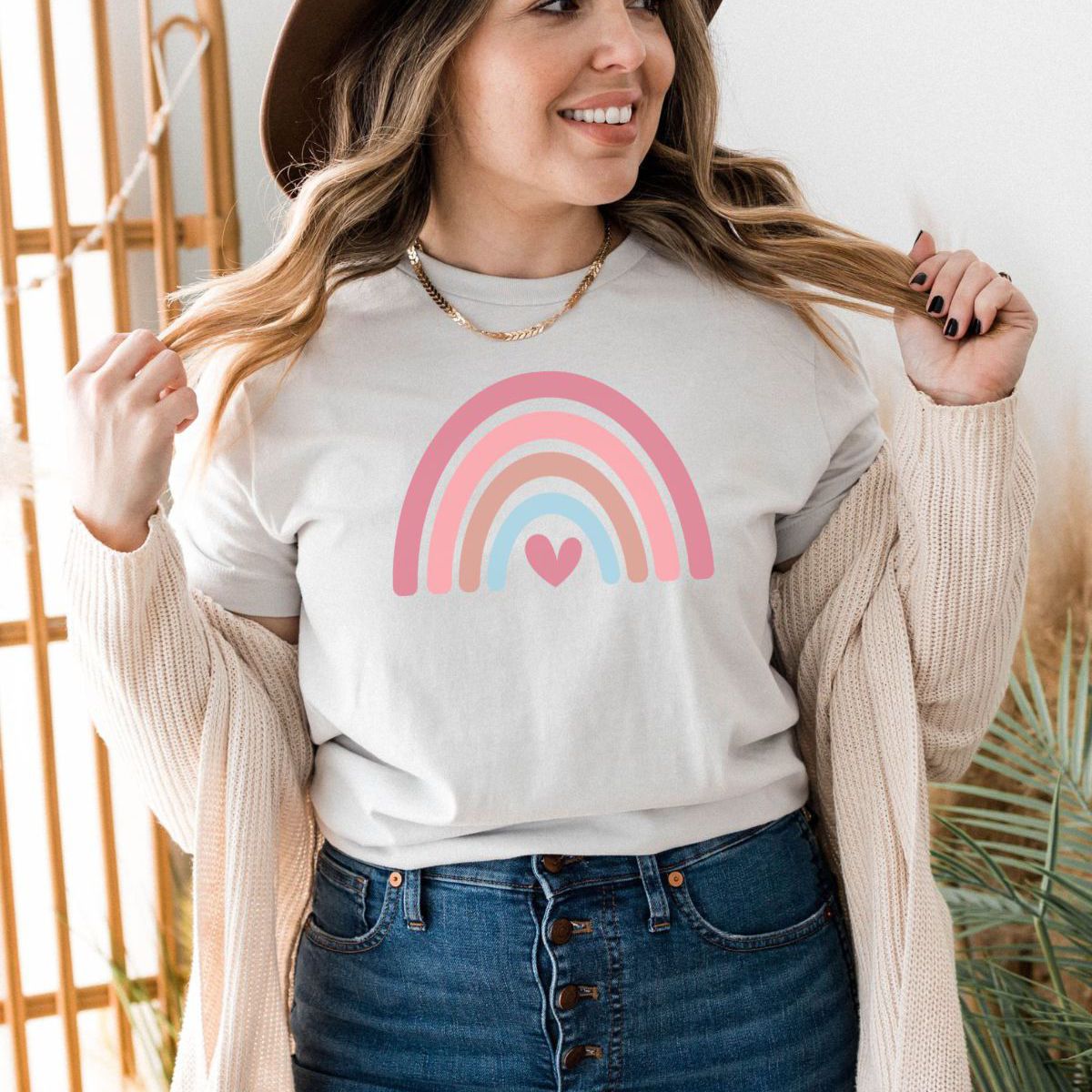 Rainbow Heart Women'S Tee Pride Month