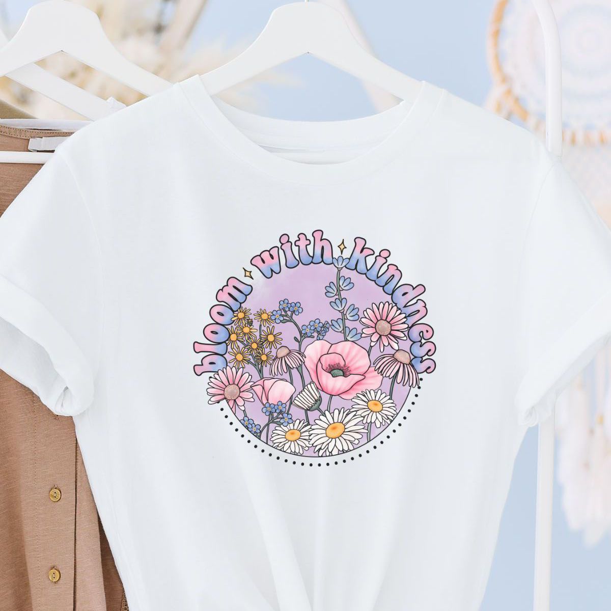 Bloom with Kindness Women T-Shirt Spring