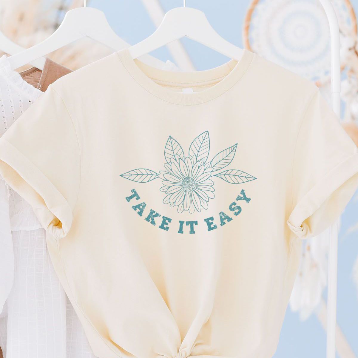 Take It Easy Womens T-Shirt Casual