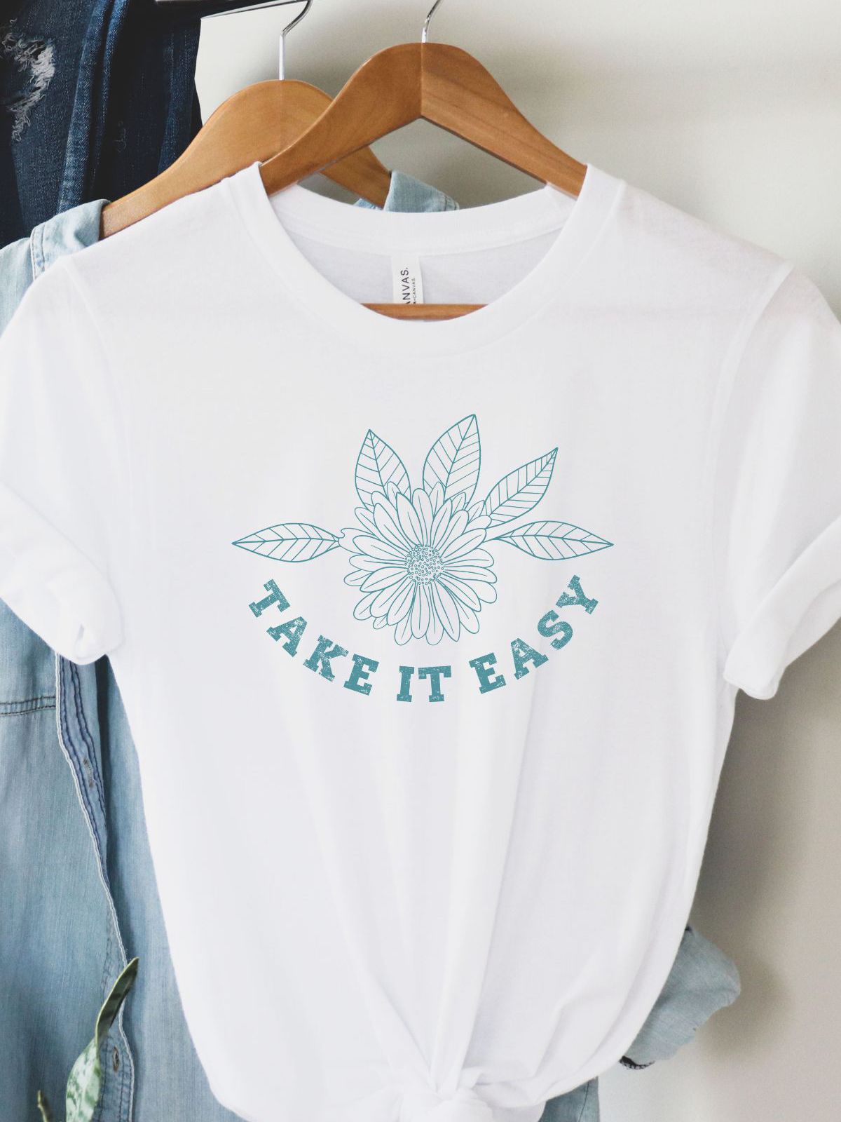 Take It Easy Womens T-Shirt Casual