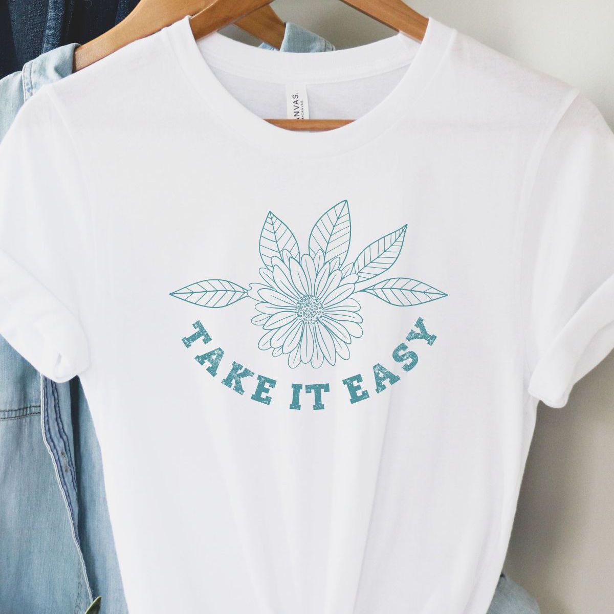 Take It Easy Womens T-Shirt Casual