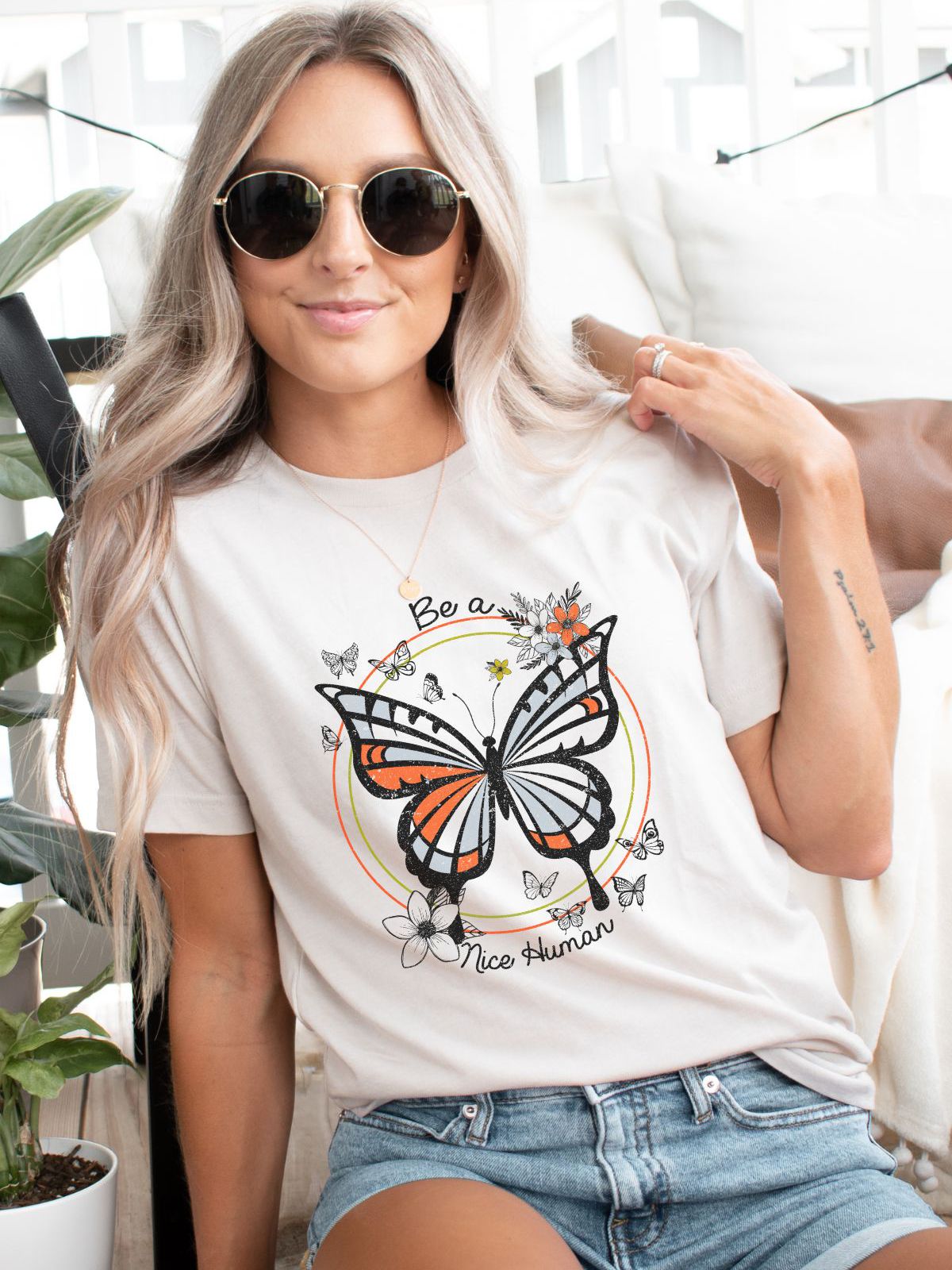 Be a Nice Human Women's Tee Casual