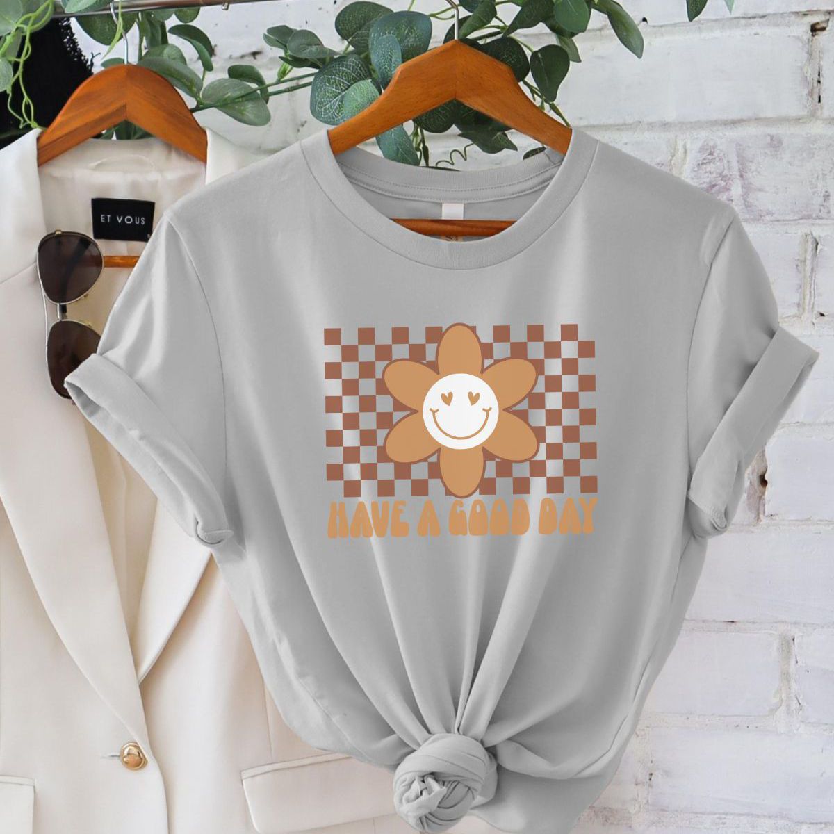 Happy Flower Unisex Tee Casual Wear