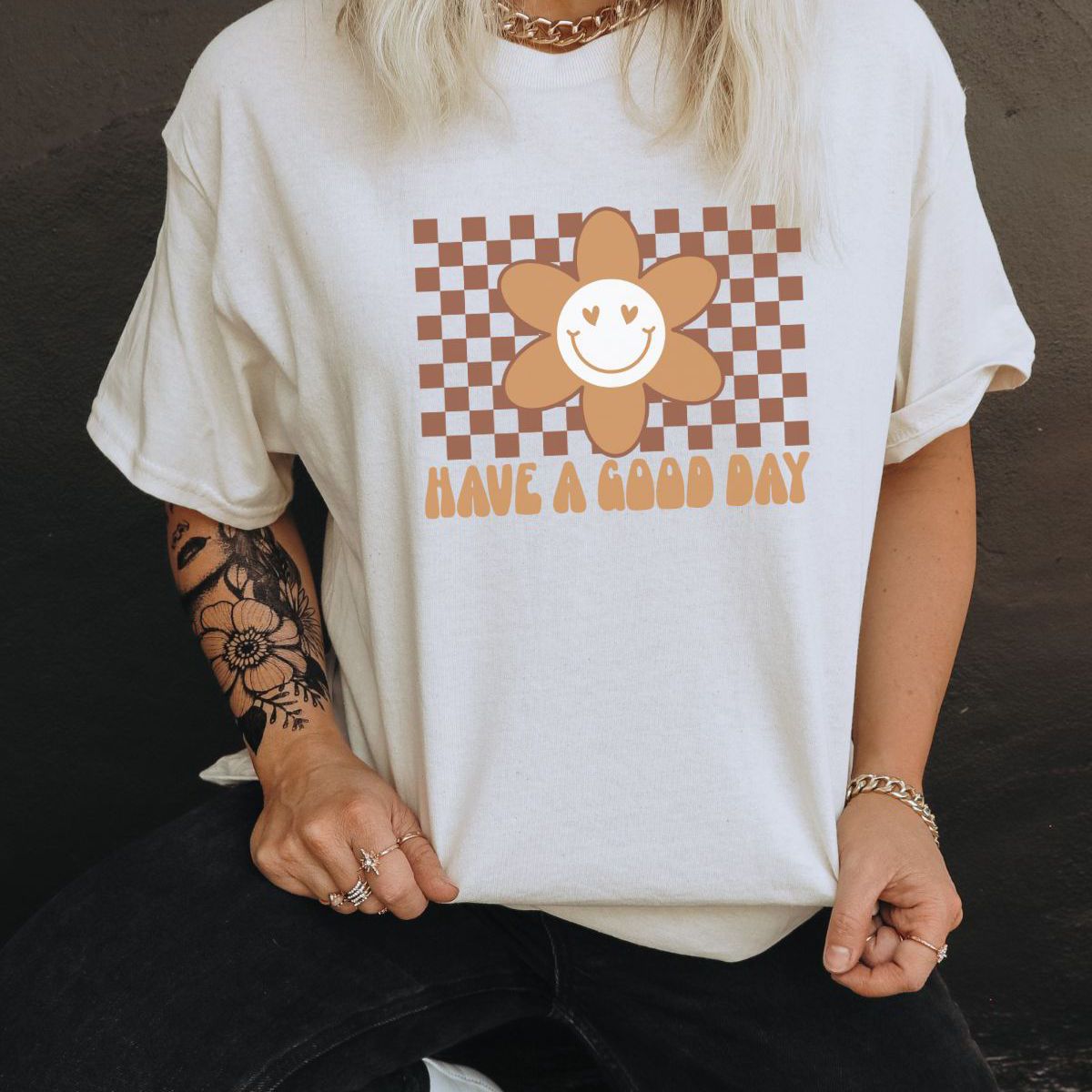 Happy Flower Unisex Tee Casual Wear