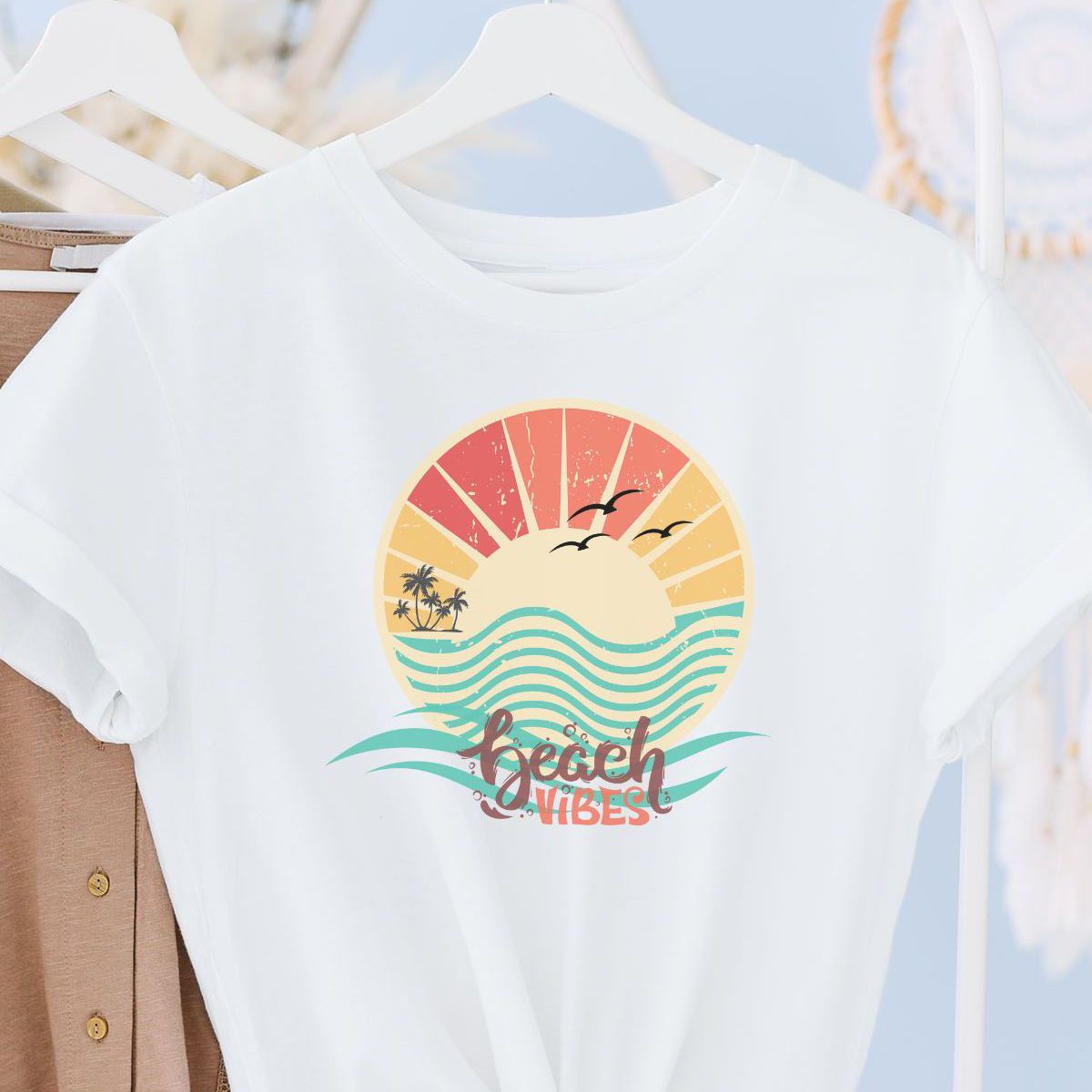 Beach Vibes Women T-Shirt Summer
