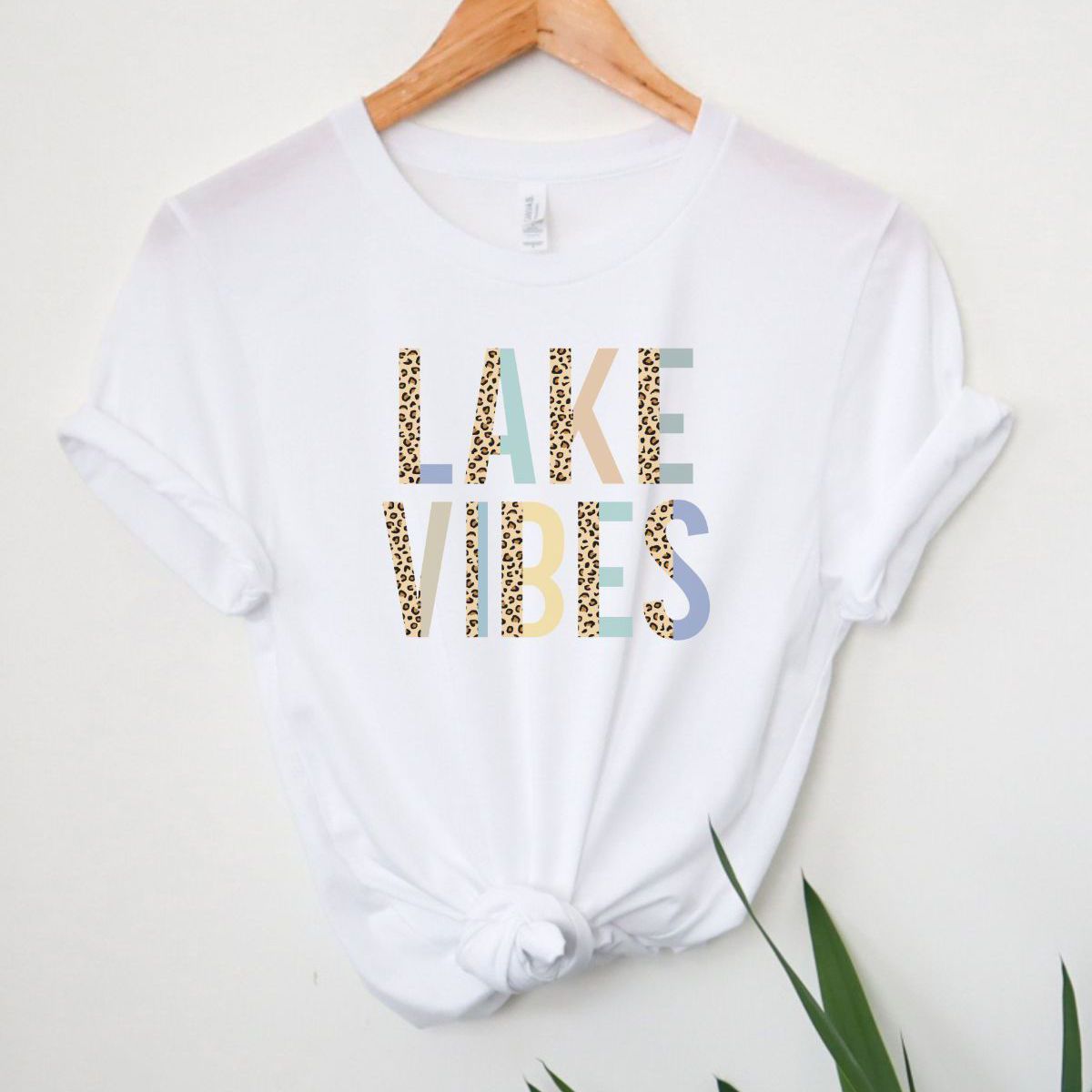 Lake Vibes Women T-Shirt Casual