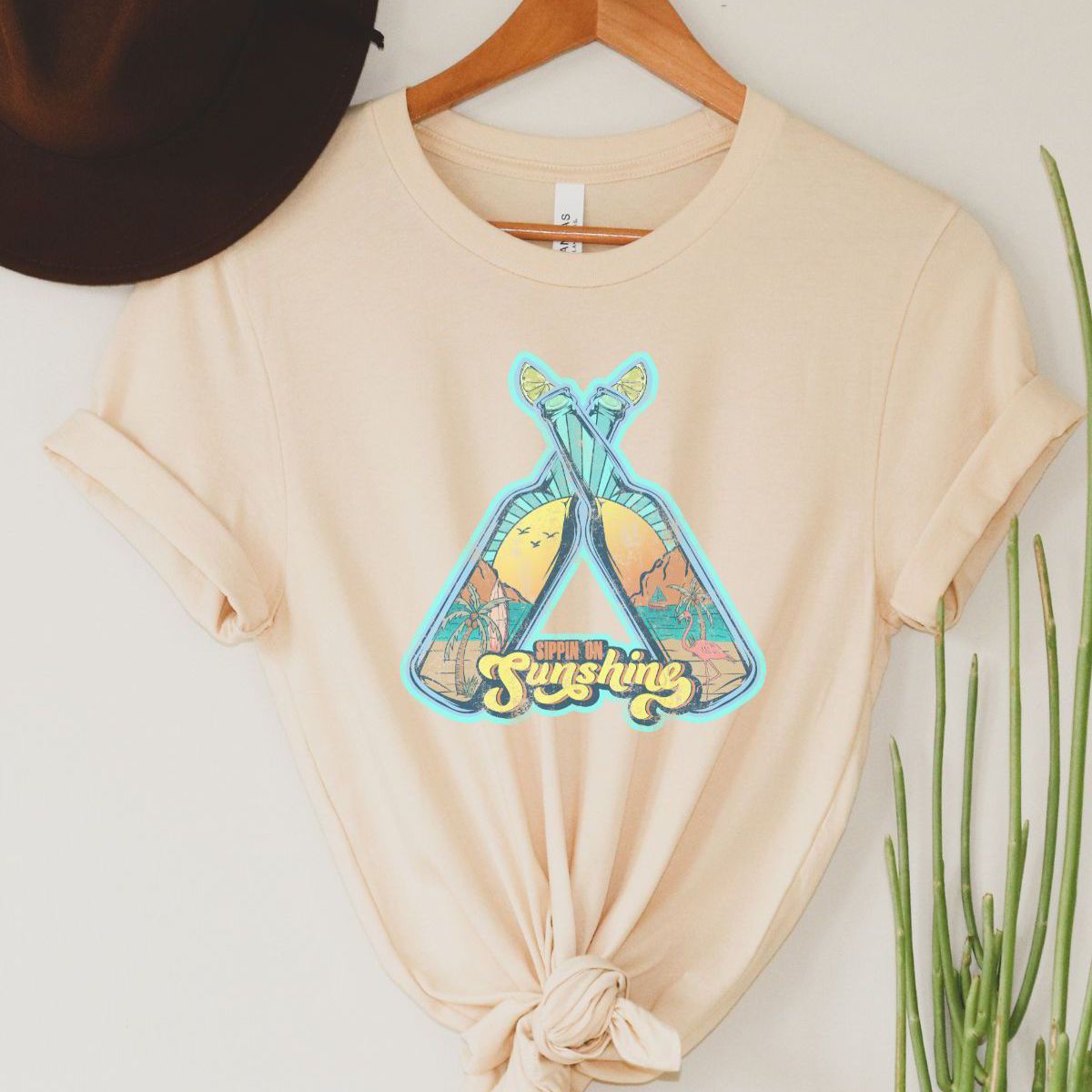 Sippin Sunshine Women T-Shirt Summer