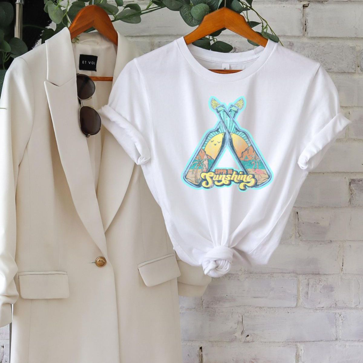 Sippin Sunshine Women T-Shirt Summer