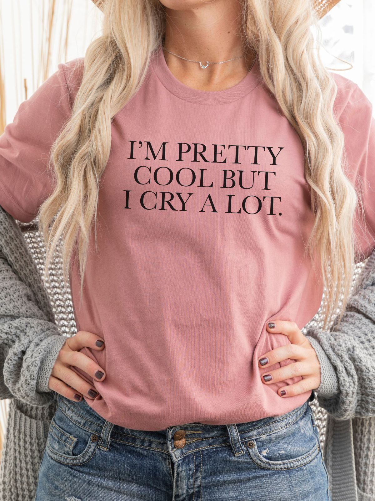 Cool Crying Women Tee Casual