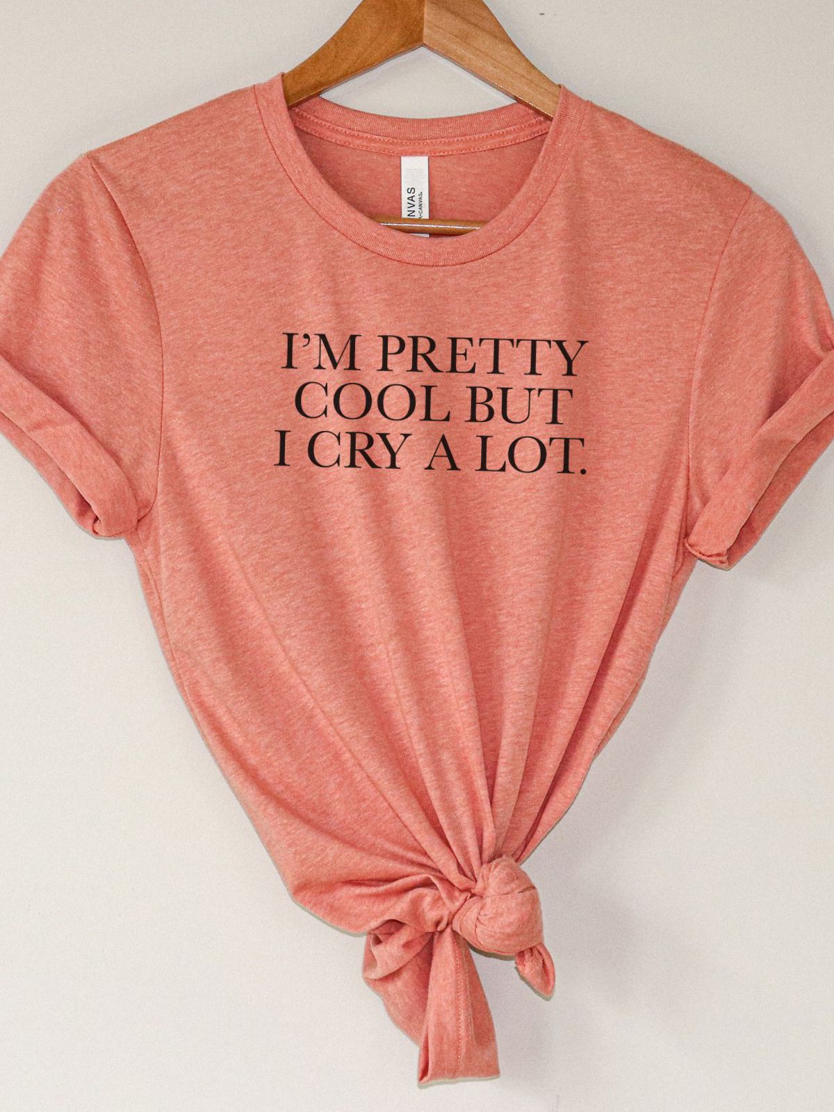 Cool Crying Women Tee Casual